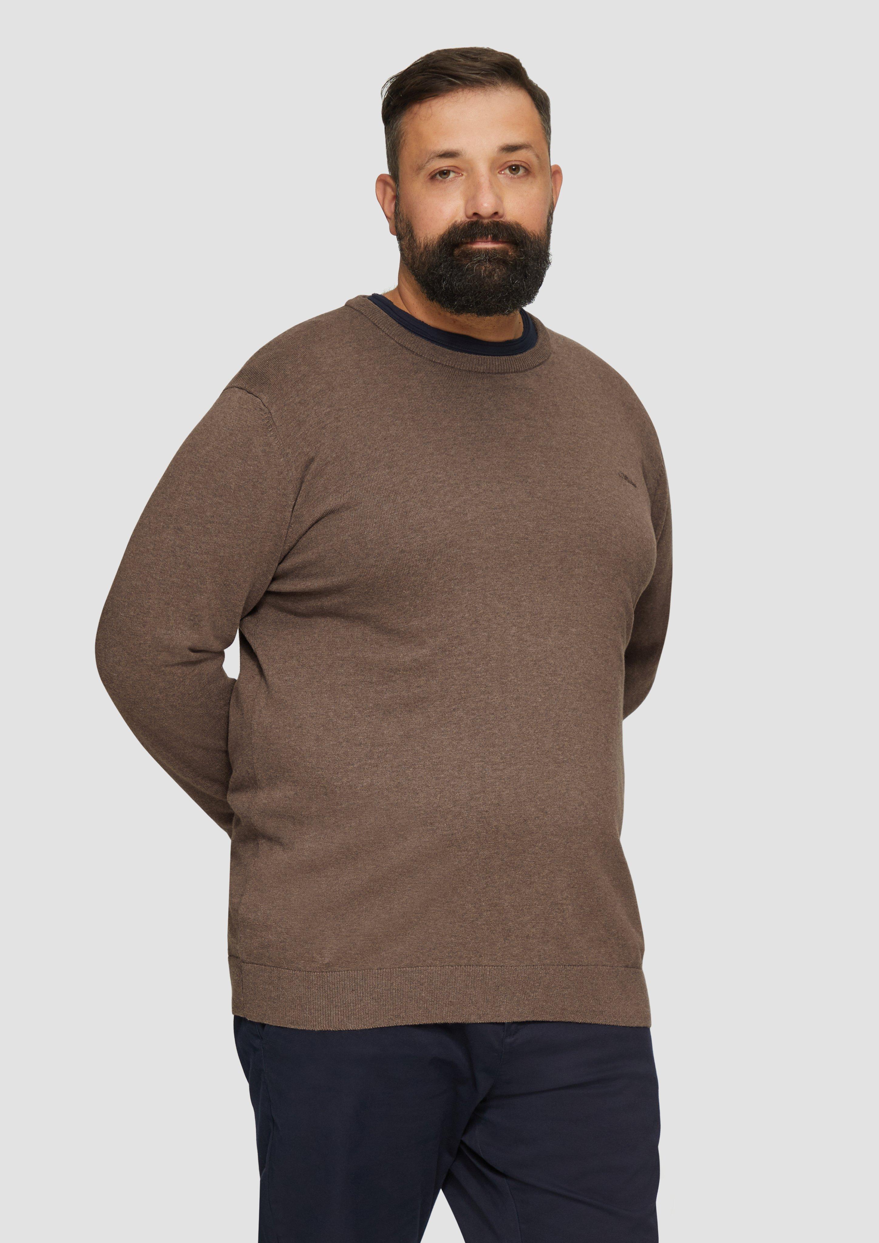 S.Oliver Strickpullover mit Crewneck