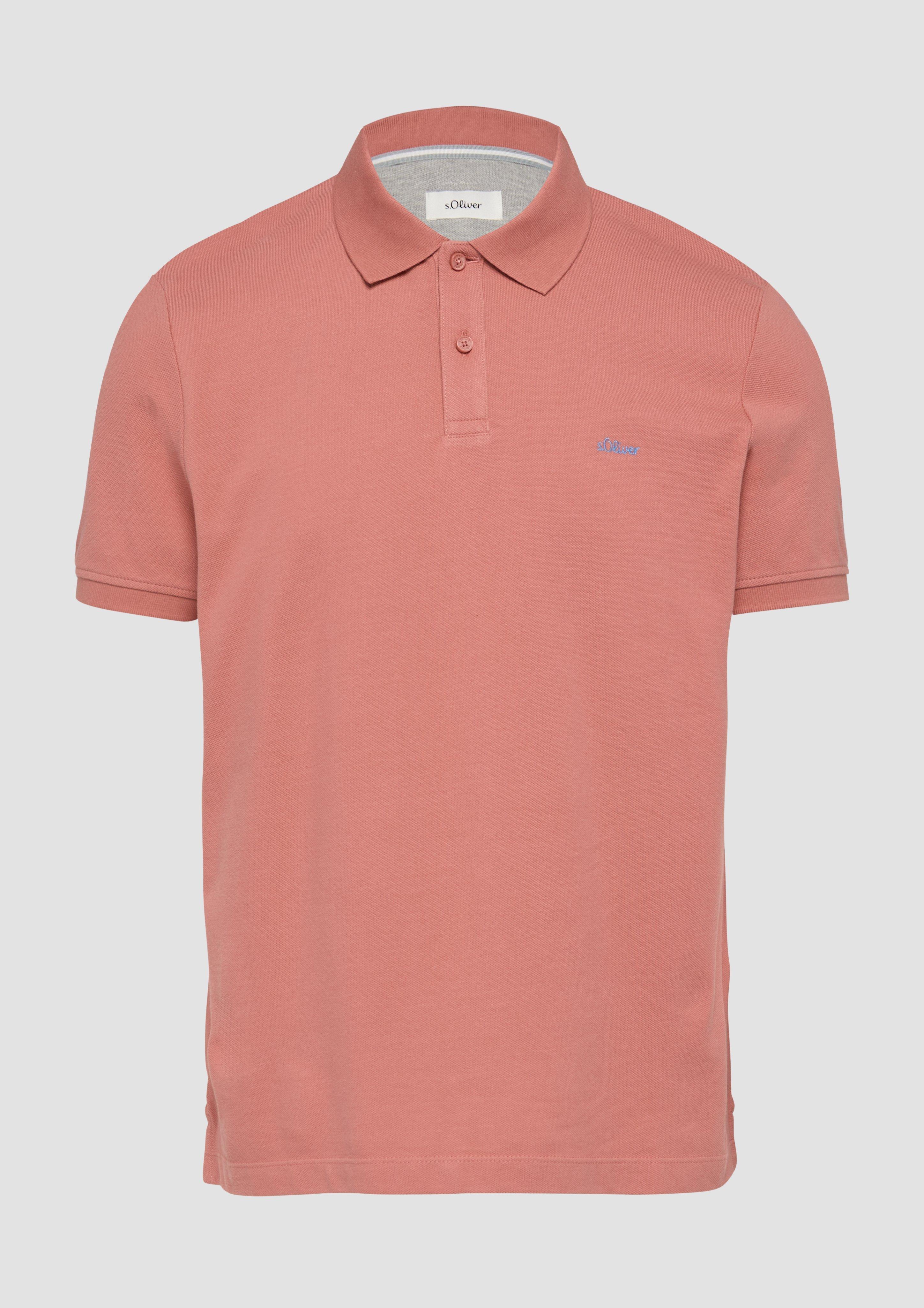 s.Oliver - Poloshirt aus Baumwollpiqué, Herren, Rosa