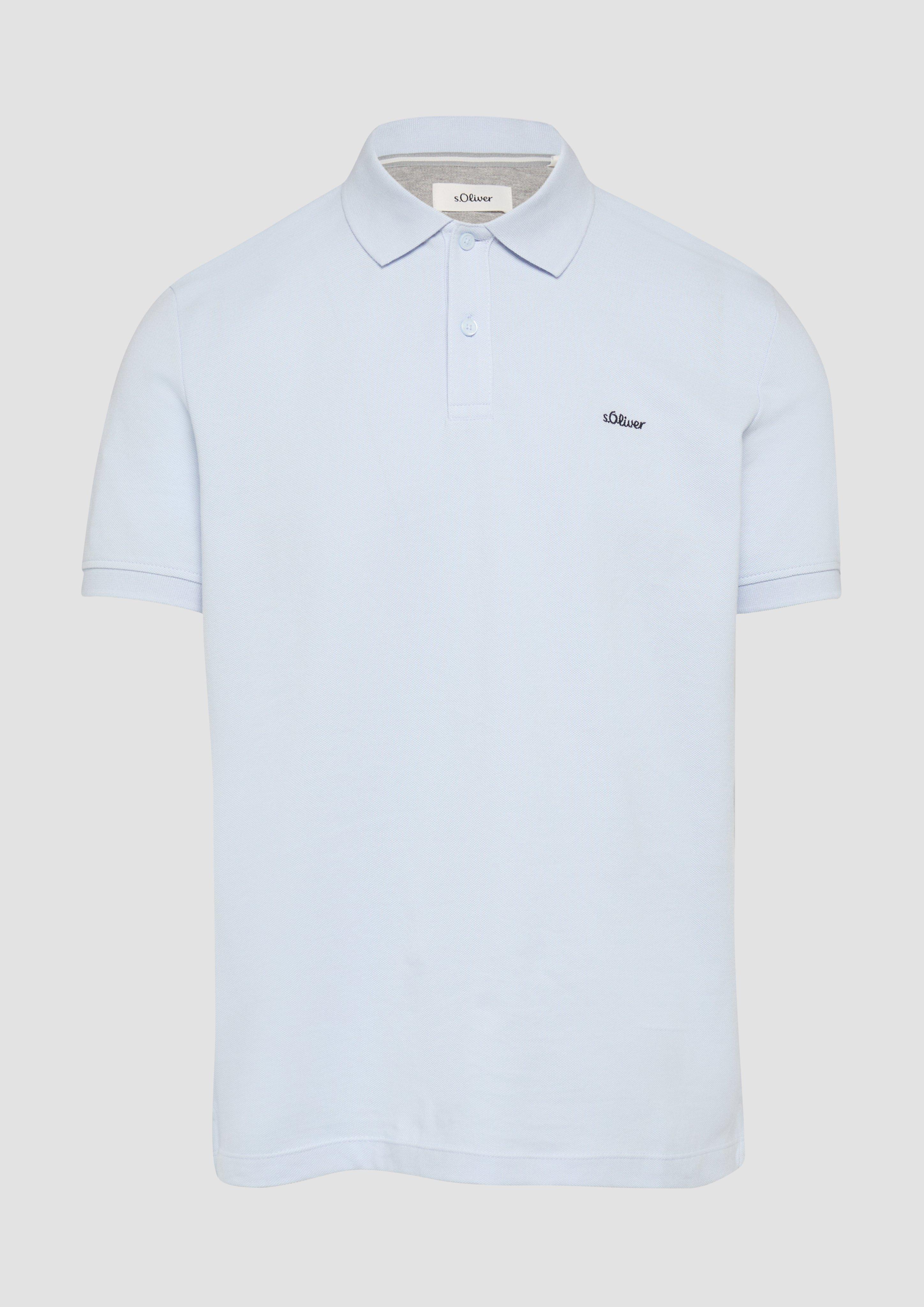 s.Oliver - Poloshirt aus Baumwollpiqué, Herren, blau