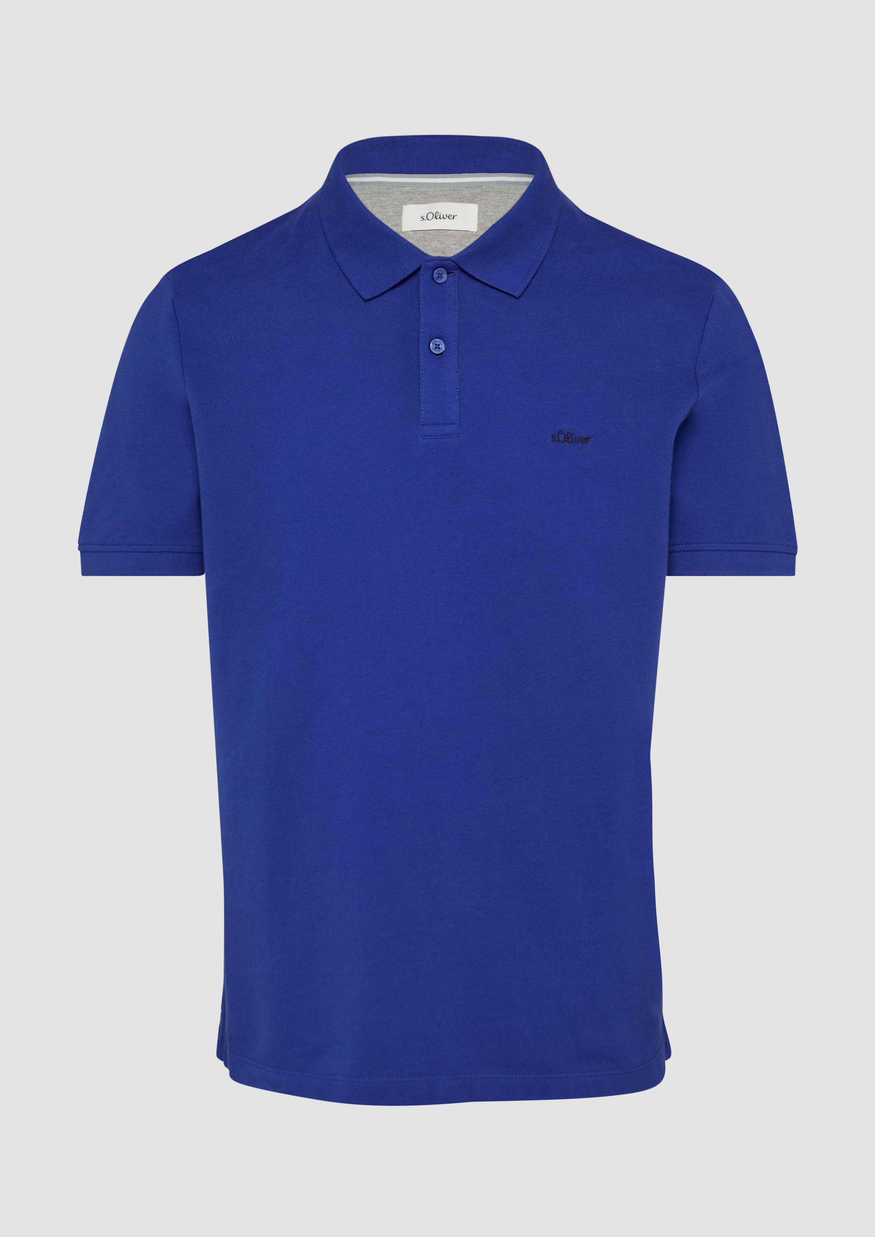 s.Oliver - Poloshirt aus Baumwollpiqué, Herren, blau