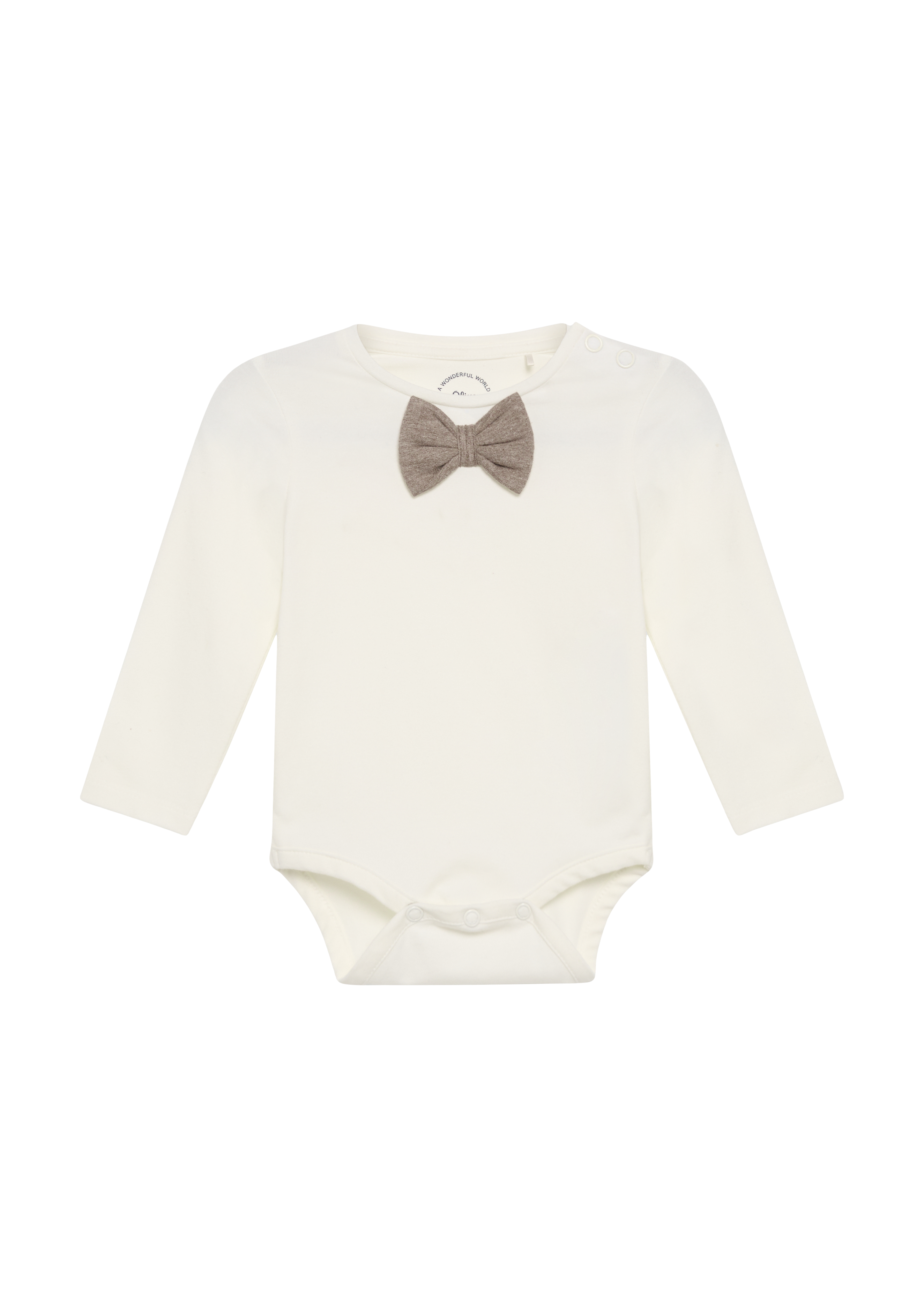 s.Oliver - Shirtbody mit Fliege, Babys, creme