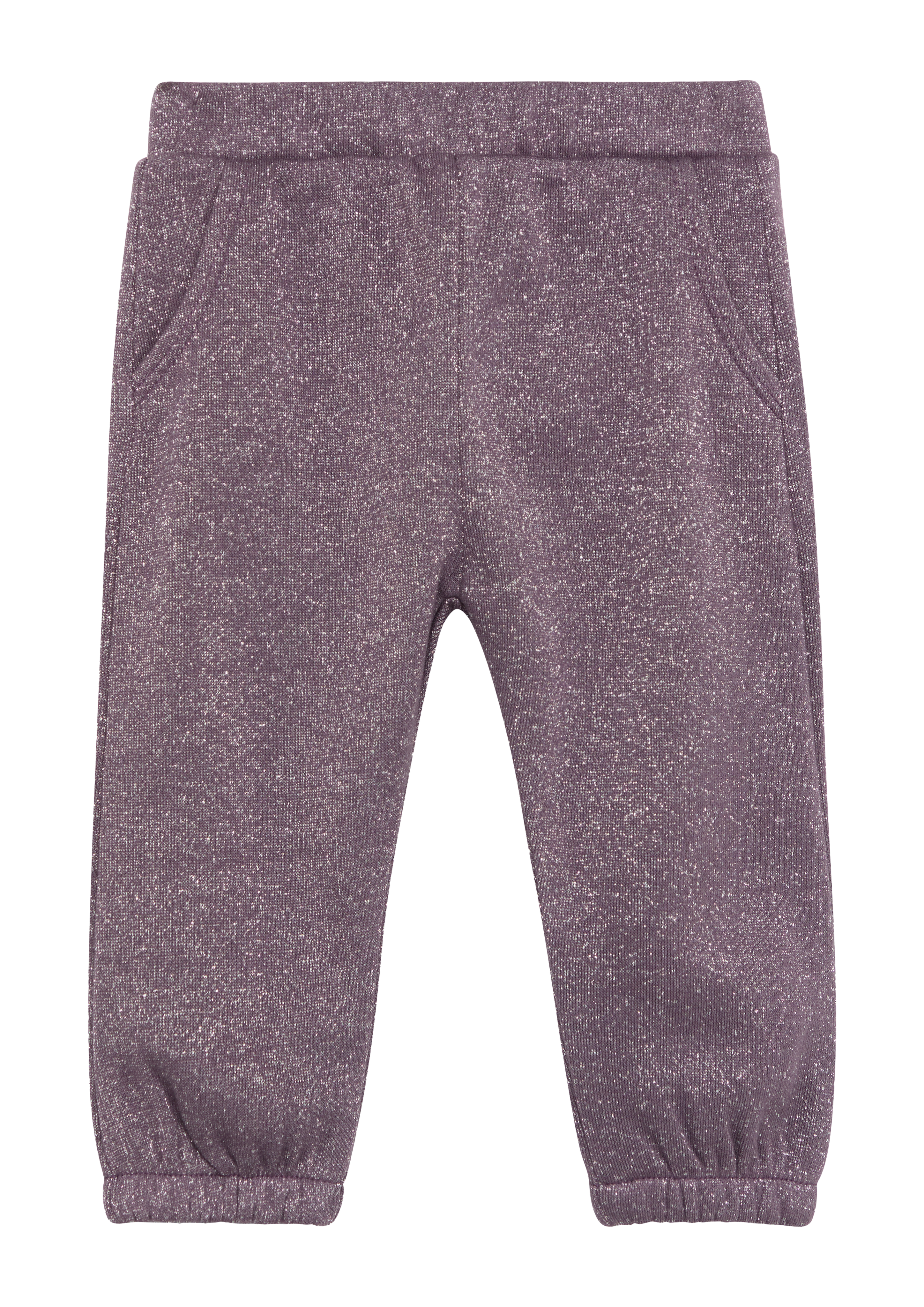 s.Oliver - Glitzernde Sweatpants mit elastischen Bündchen, Babys, lila