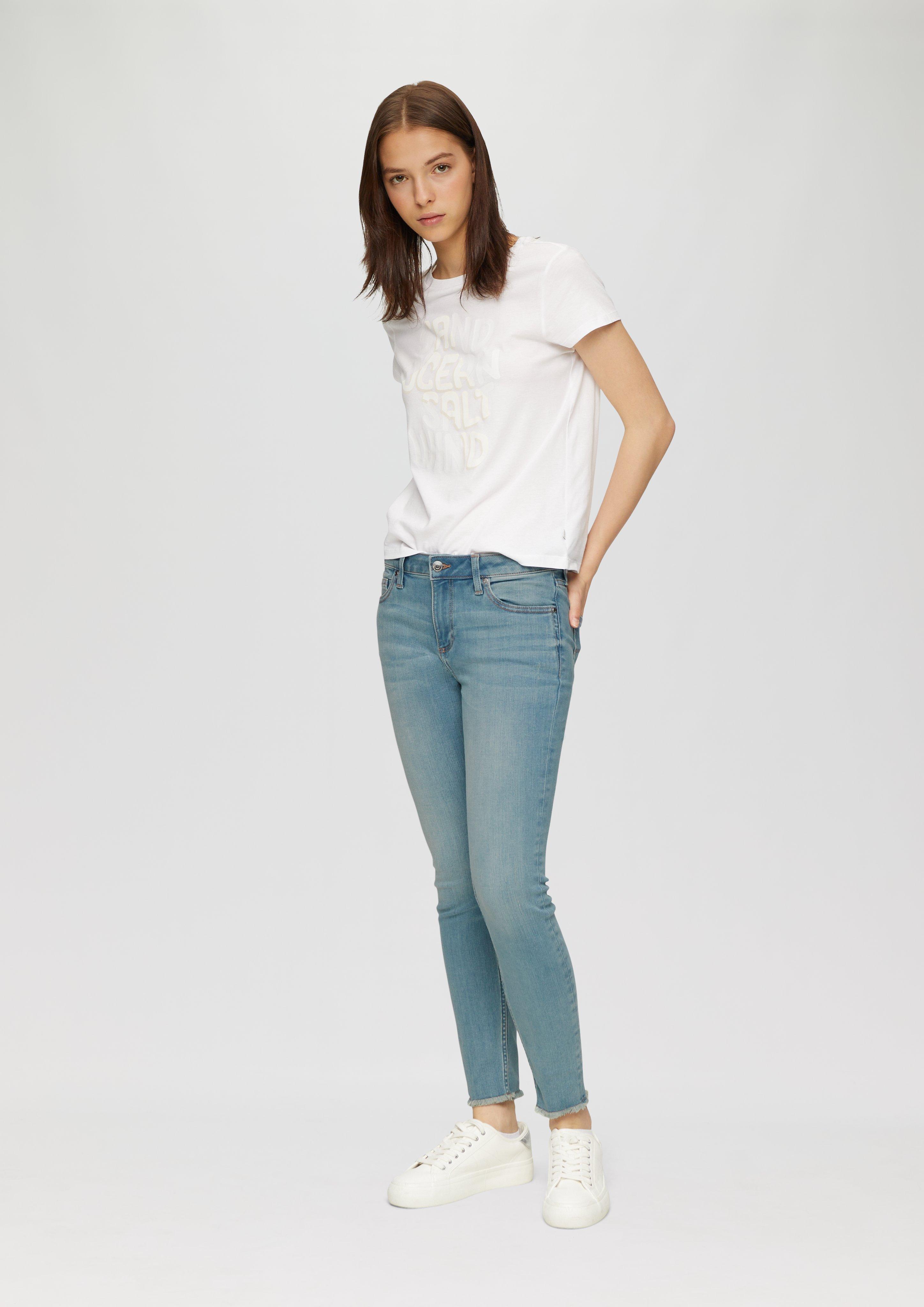 S.Oliver Ankle-Jeans Sadie / Mid Rise / Skinny Leg / Super Stretch