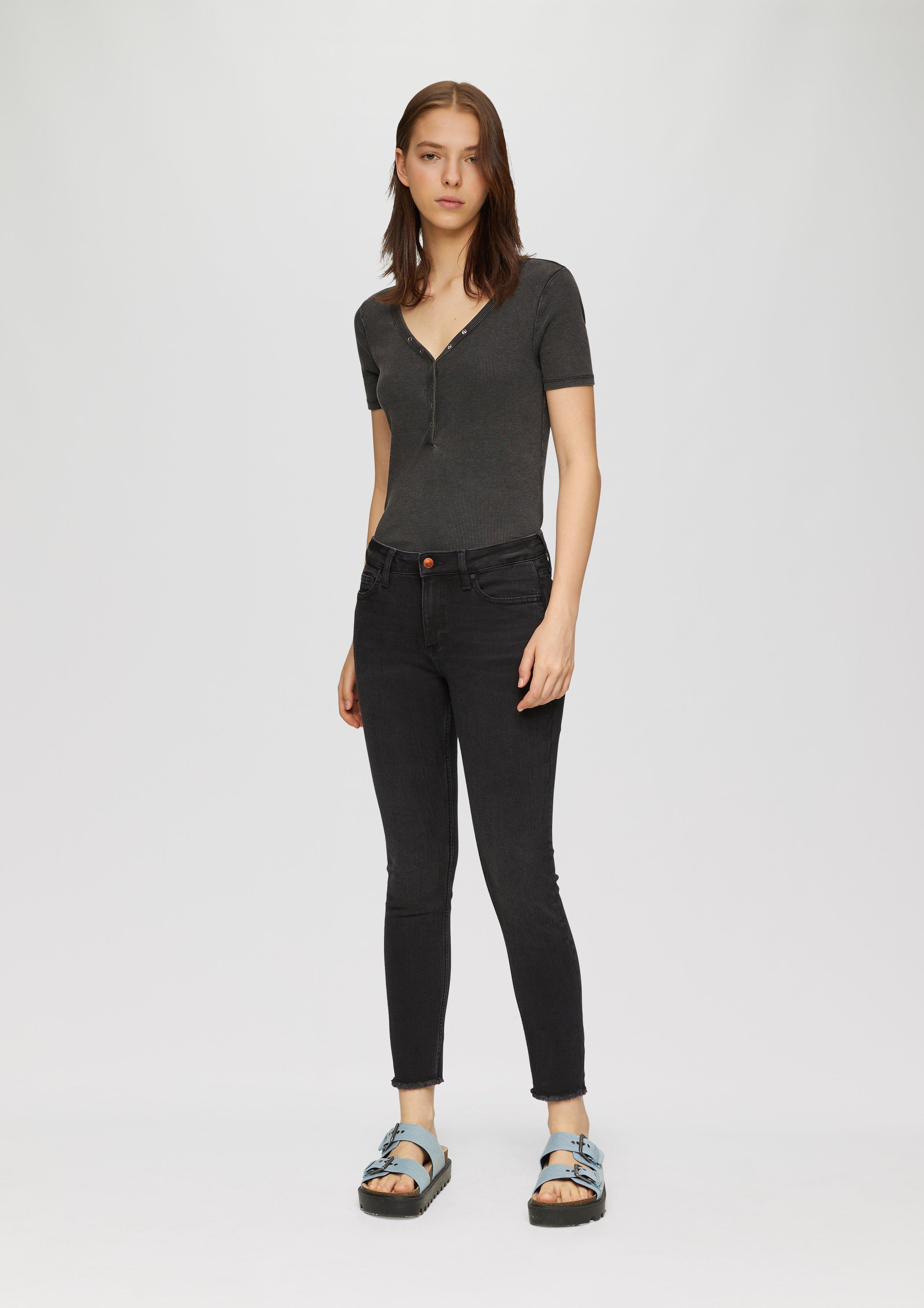 S.Oliver Ankle-Jeans Sadie / Mid Rise / Skinny Leg / Super Stretch