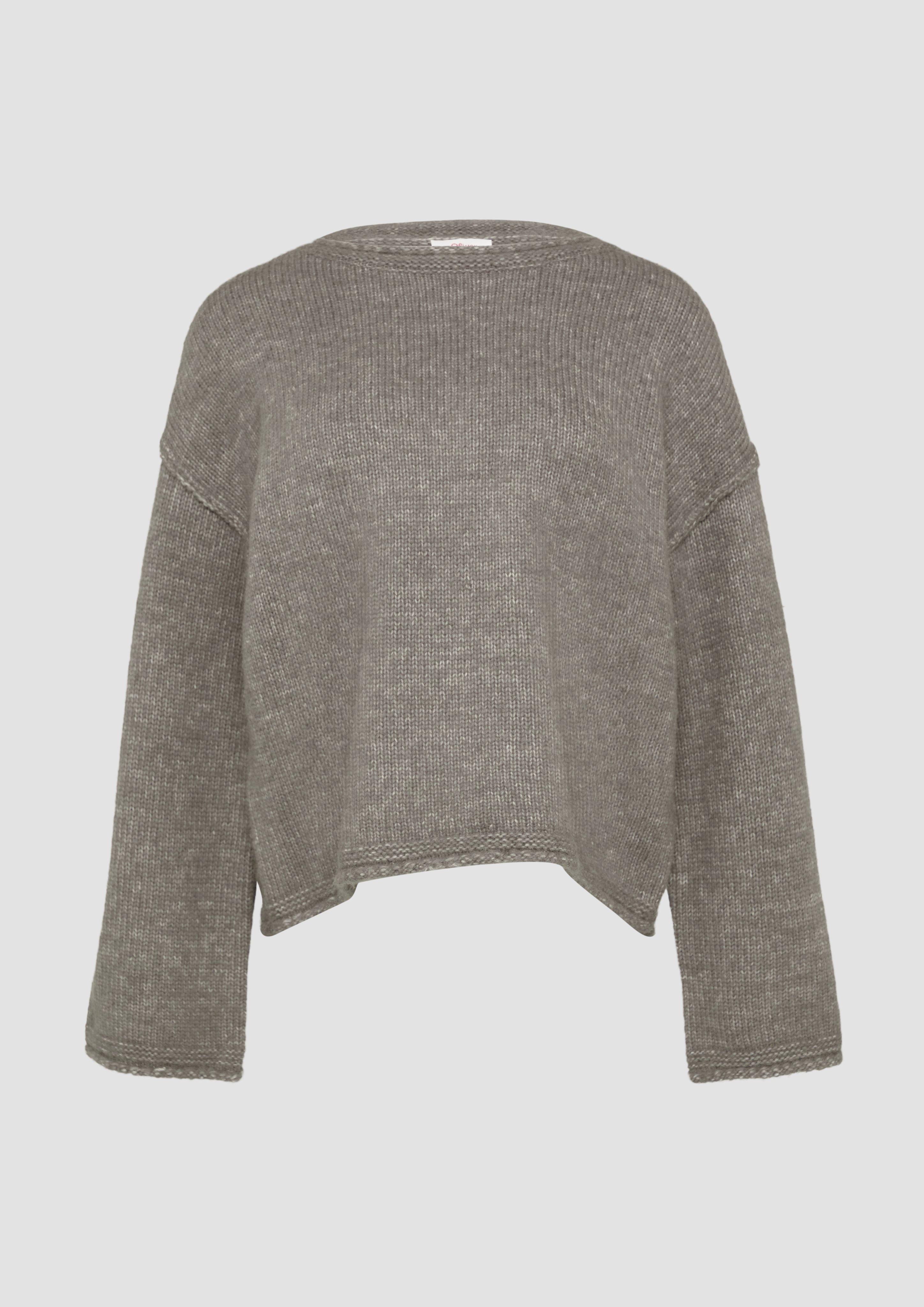 Thumbnail - s.Oliver - Strickpullover mit weiten Ärmeln im Relaxed Fit, Damen, braun