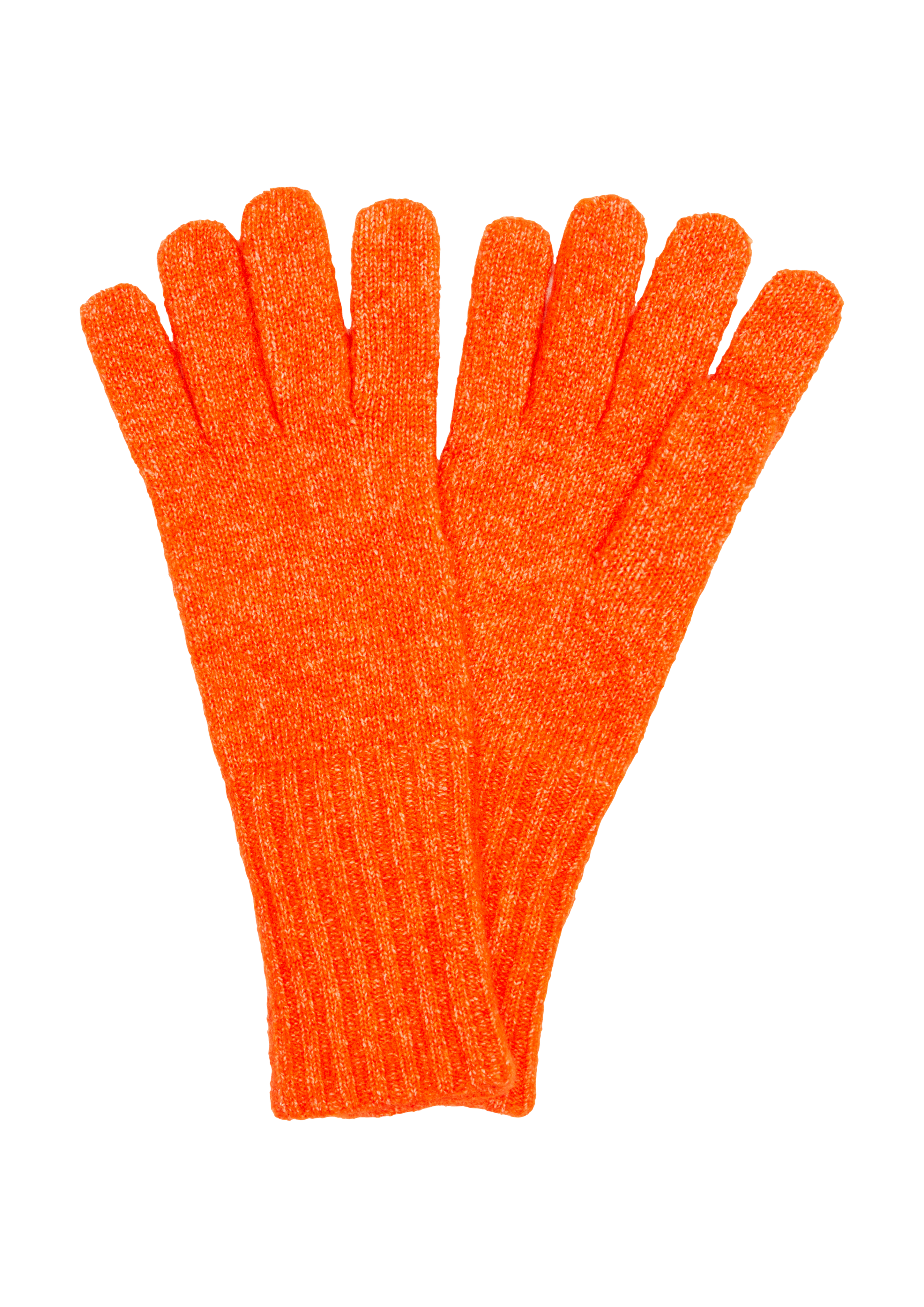 s.Oliver - Strickhandschuhe aus Wollmix, Damen, Orange