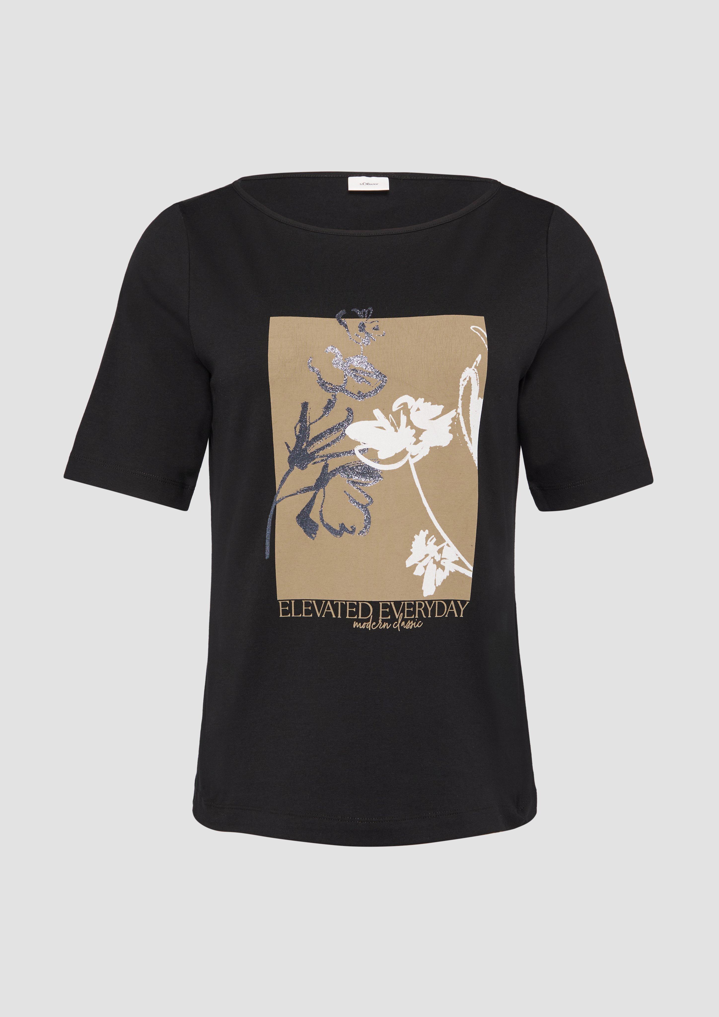 Thumbnail - s.Oliver - Jerseyshirt mit Frontprint, Damen, schwarz