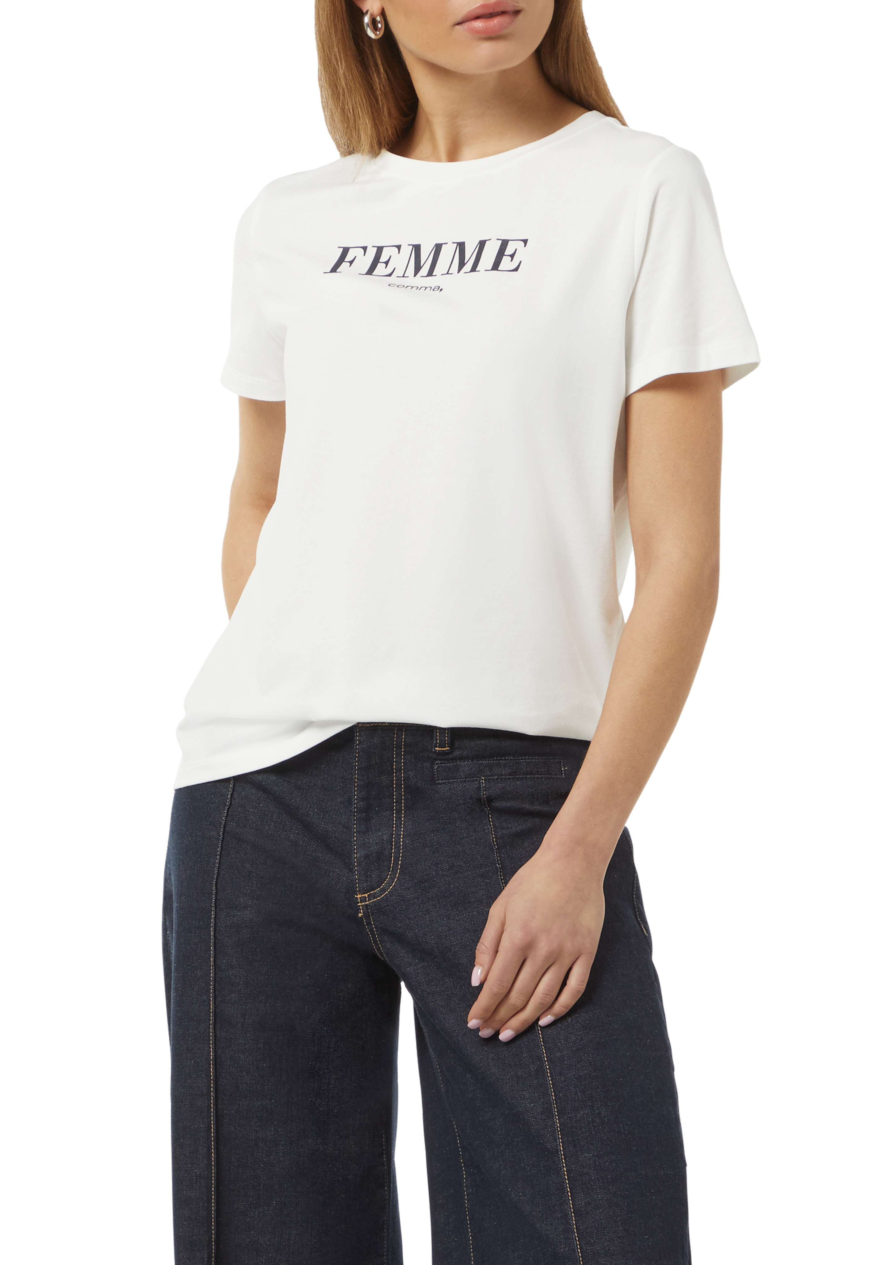 T-shirt with artwork - White | SCAYLE
