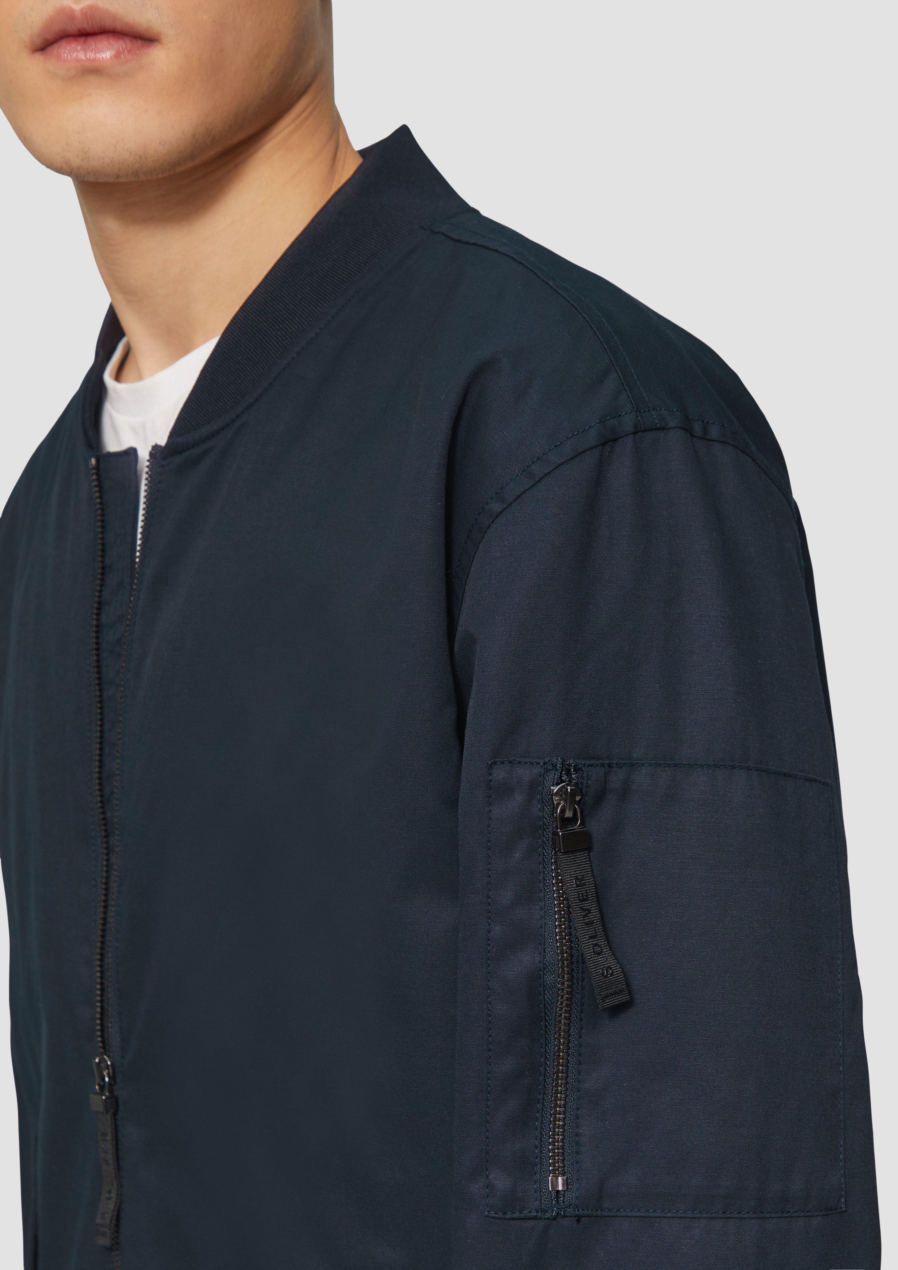 Bomber jacket with sporty details - navy | s.Oliver Bomber jacket with sporty details - navy | s.Oliver
