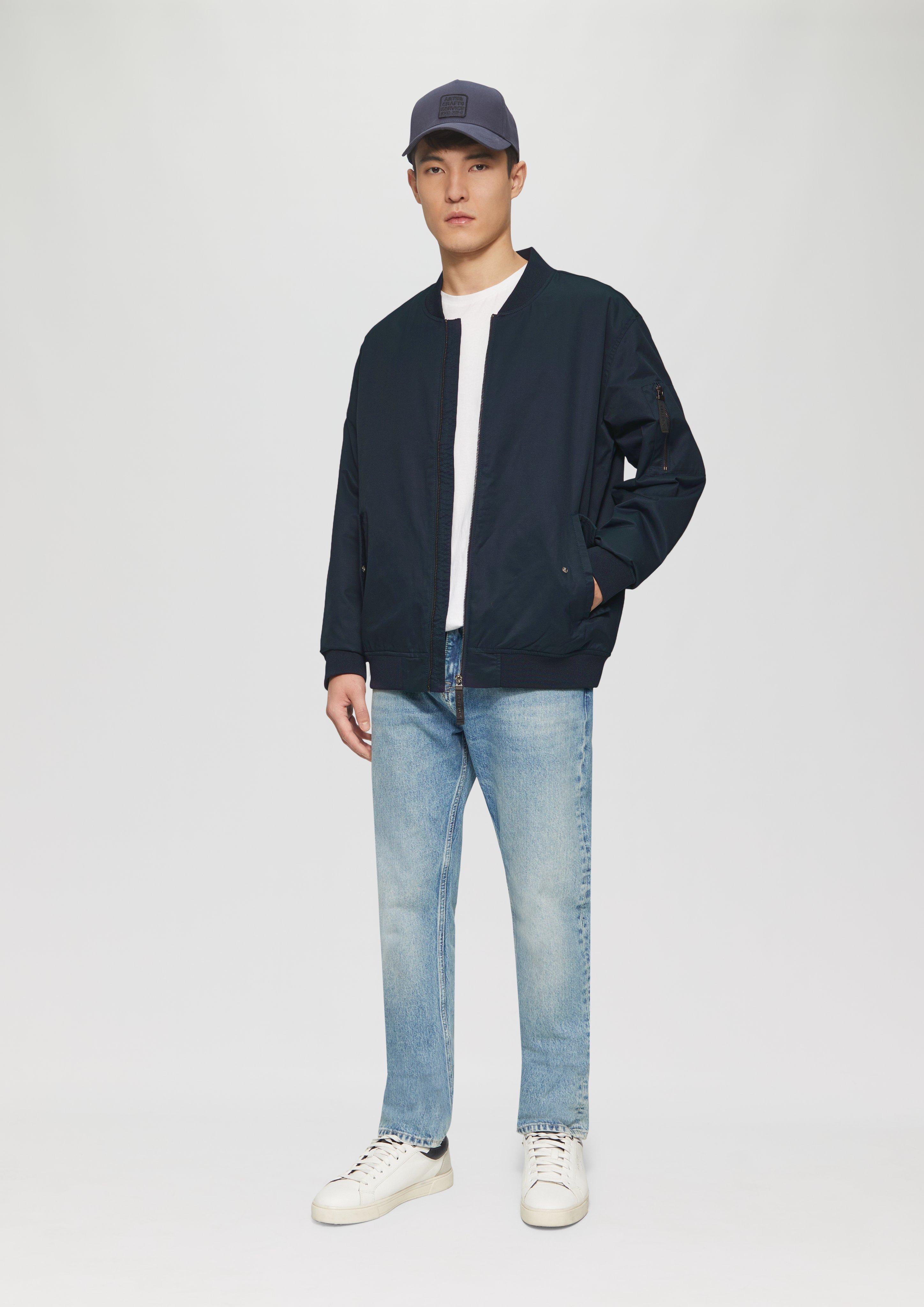 Bomber jacket with sporty details - navy | s.Oliver Bomber jacket with sporty details - navy | s.Oliver