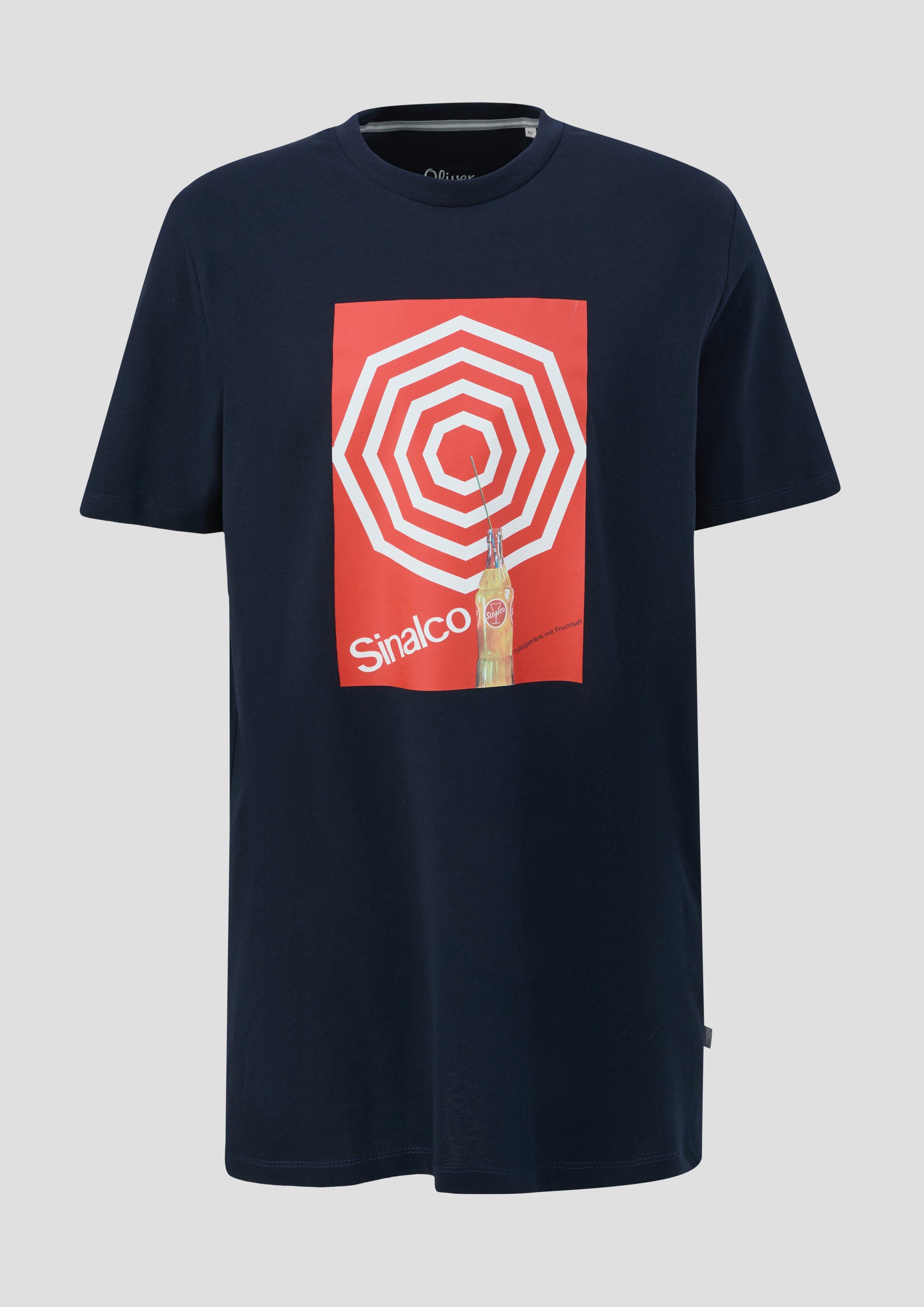 Thumbnail - s.Oliver - T-Shirt aus Baumwoll-Jersey mit Sinalco®-Print, Herren, blau