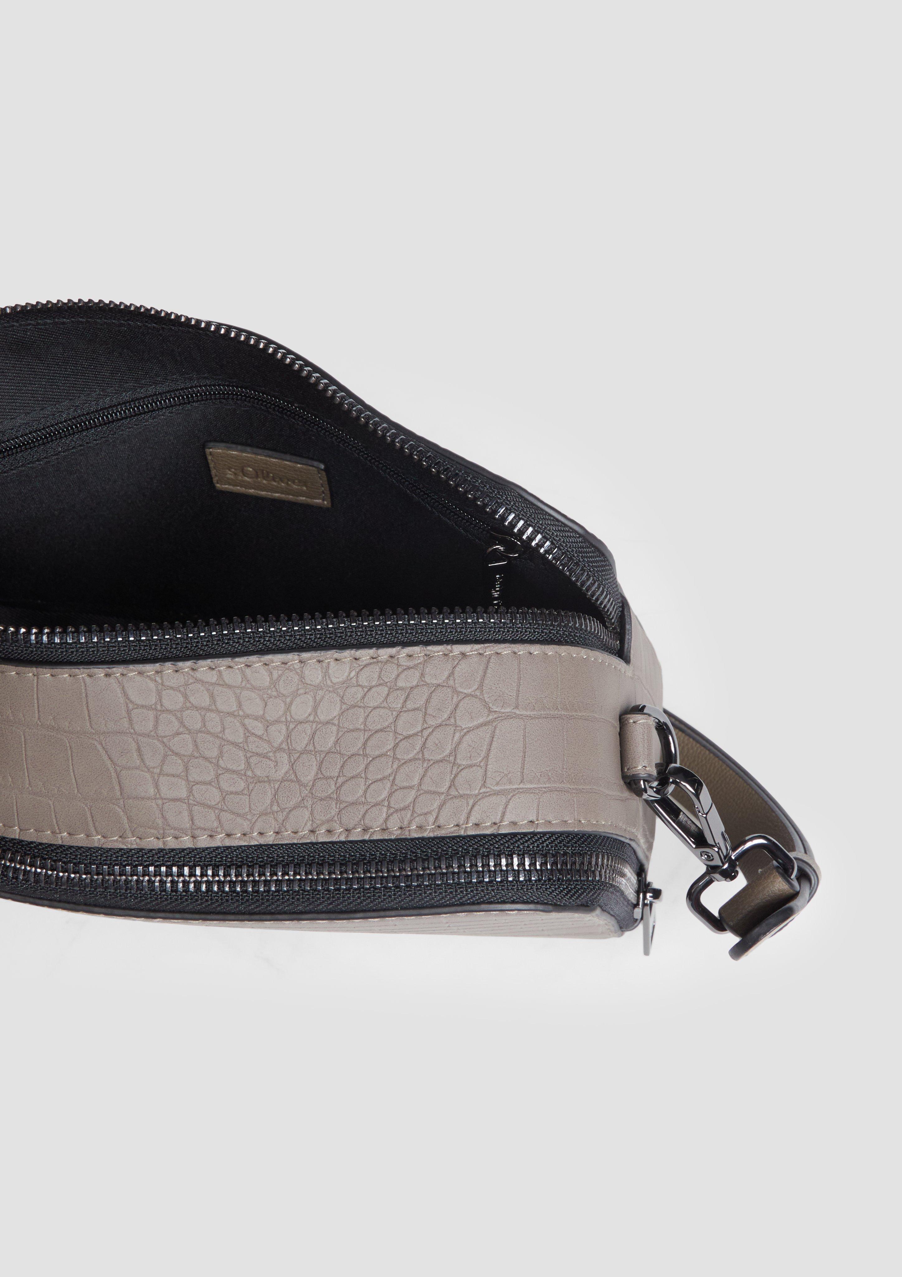 s.Oliver City-Bag in Krokodilleder-Optik