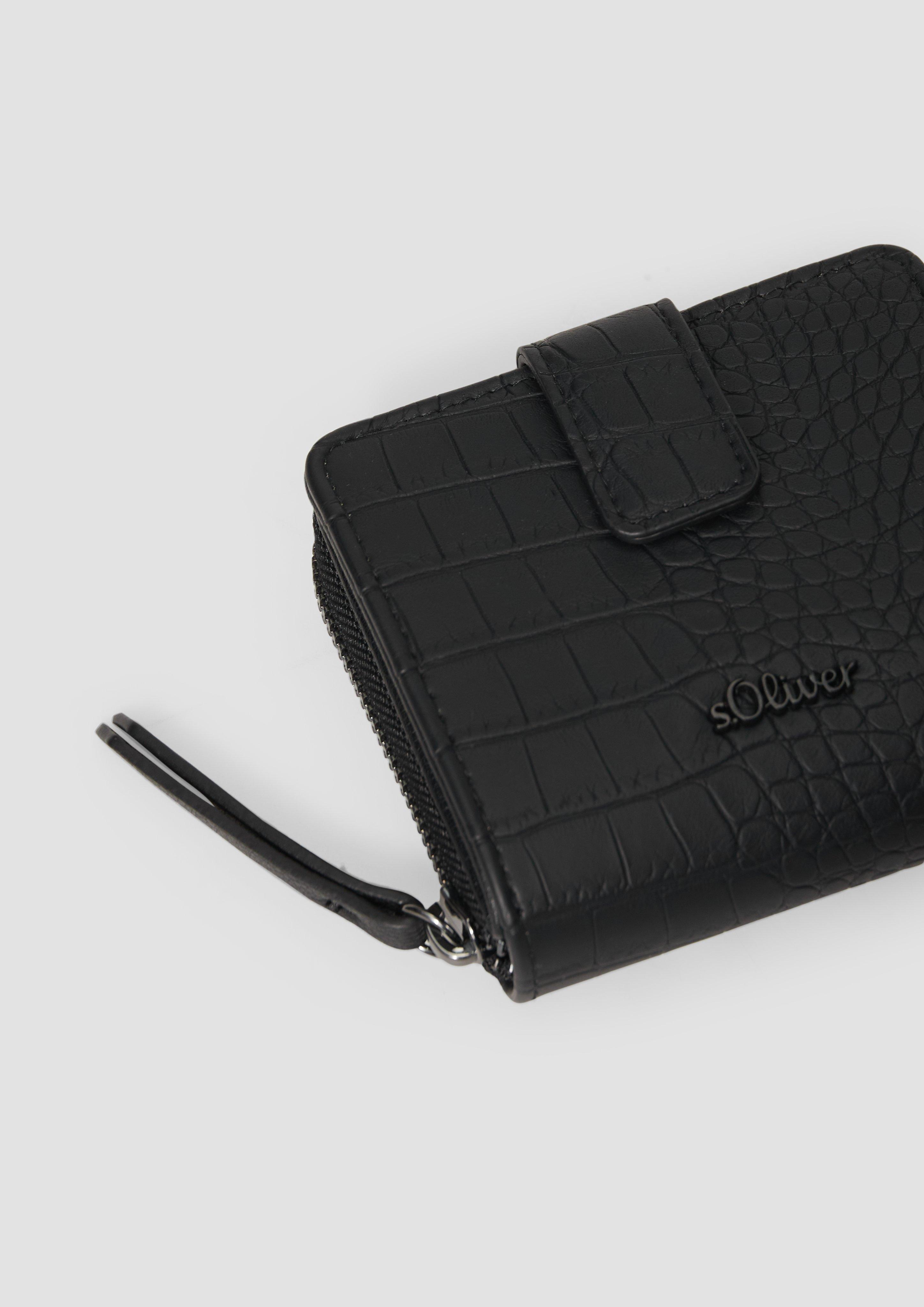 s.Oliver Portemonnaie mit Kroko-Struktur