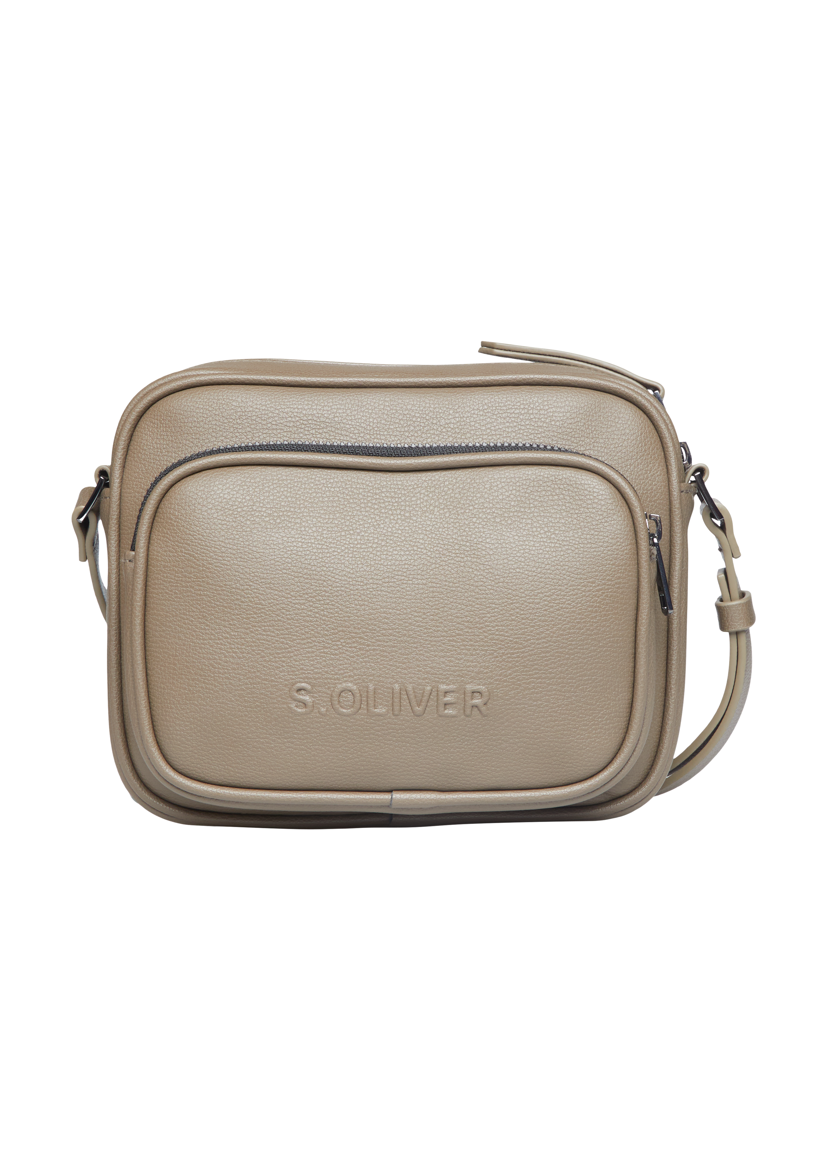 s.Oliver - Große Camera-Bag in Leder-Optik, Damen, braun