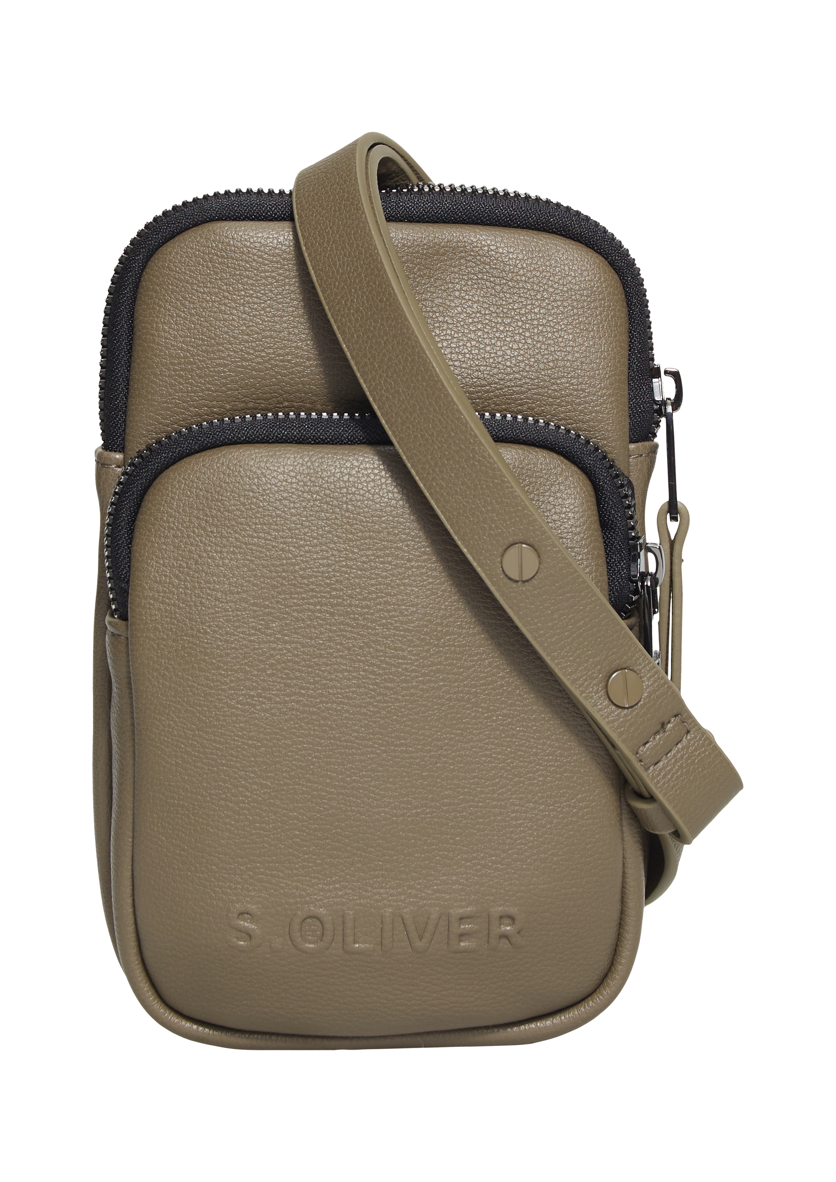 s.Oliver - Handytasche in Leder-Optik, Damen, braun