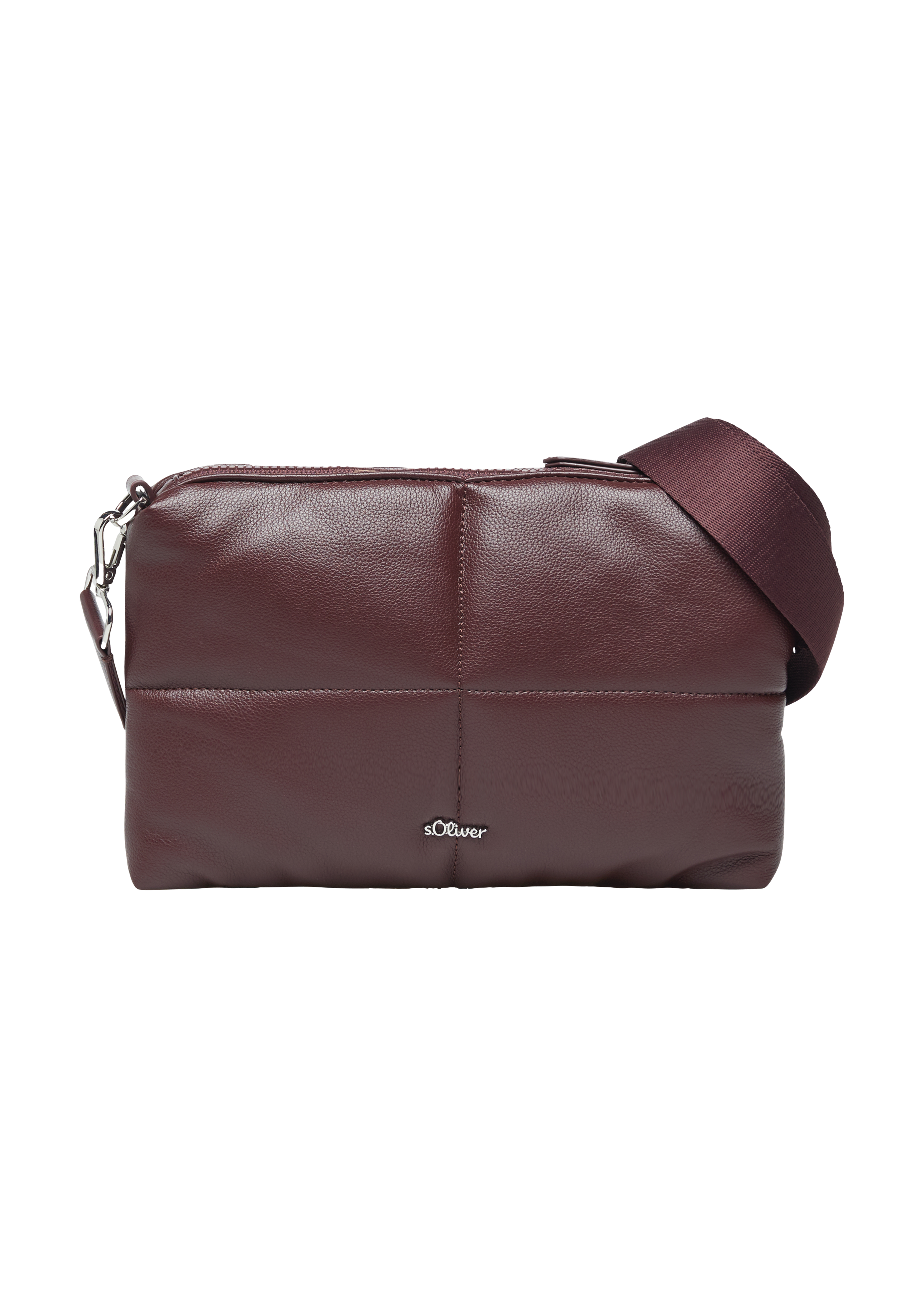 s.Oliver - Gesteppte Handytasche mit abnehmbarem Crossbody-Gurt, Damen, rot