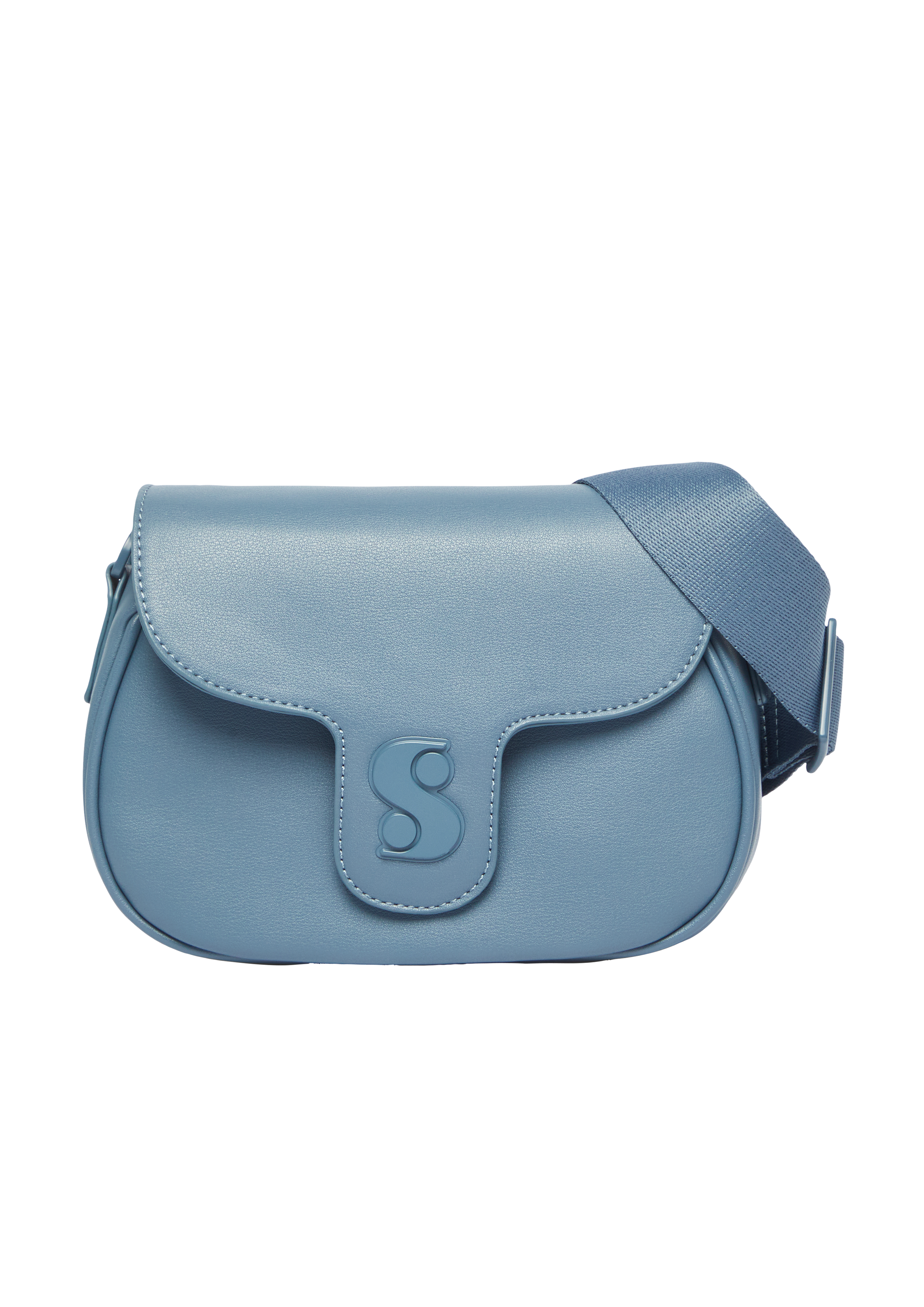 s.Oliver - Saddle-Bag aus Lederimitat, Damen, blau