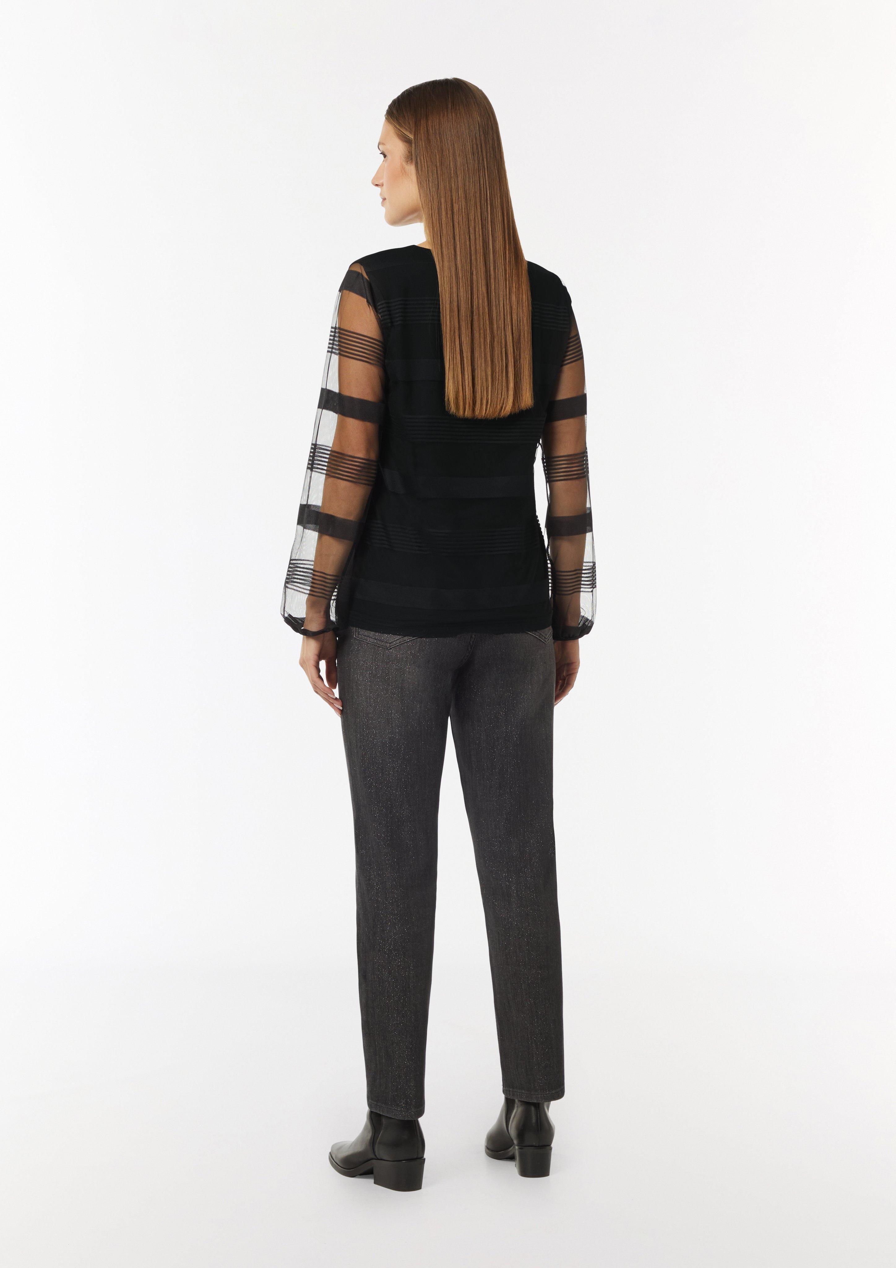 トップス TELOPLAN | Shogo Top Black Off-Shoulder Long Sleeve Top CG329 - Korean Women's Fashion