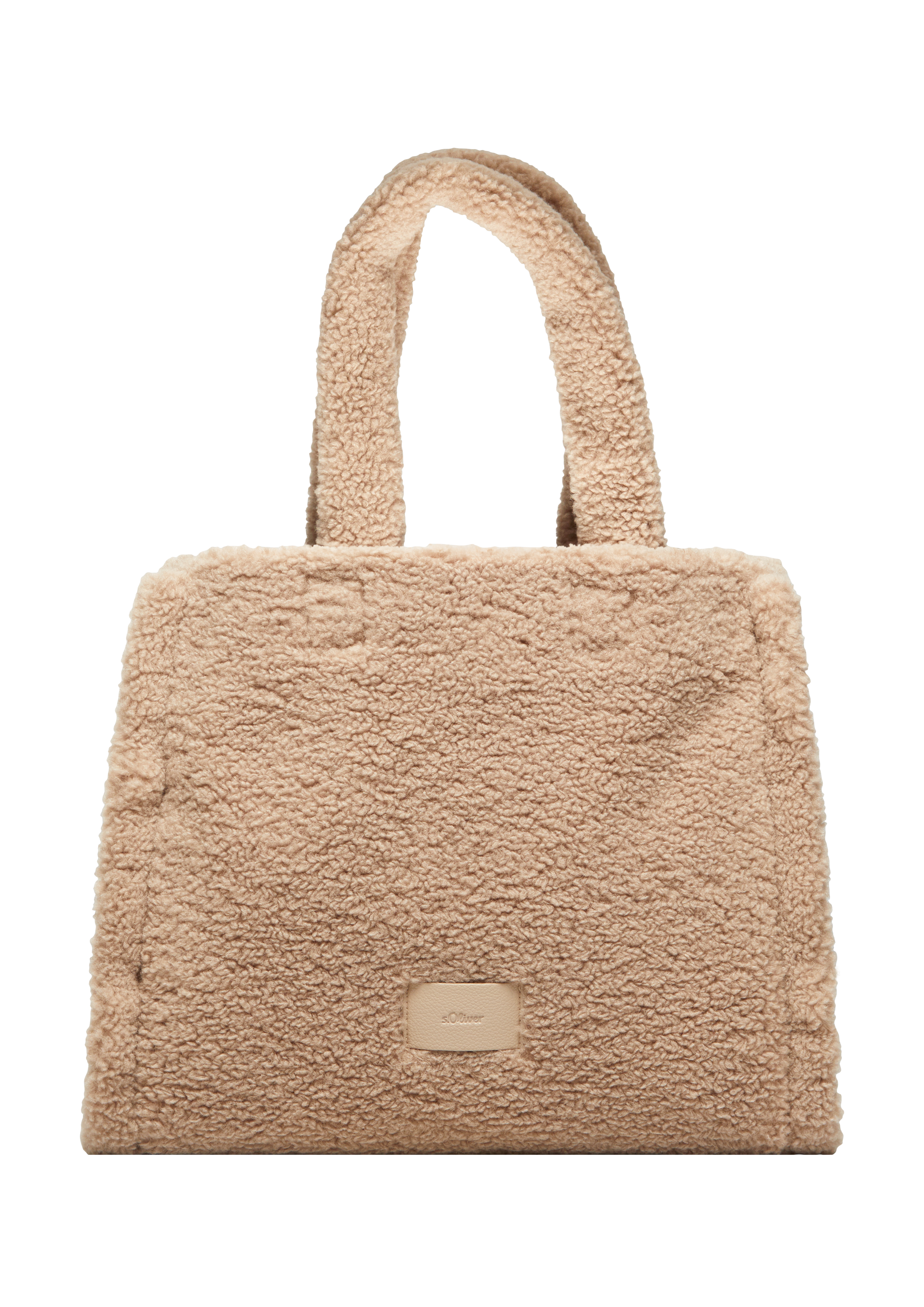 s.Oliver - Tasche in Teddyplüsch-Qualität, Damen, braun