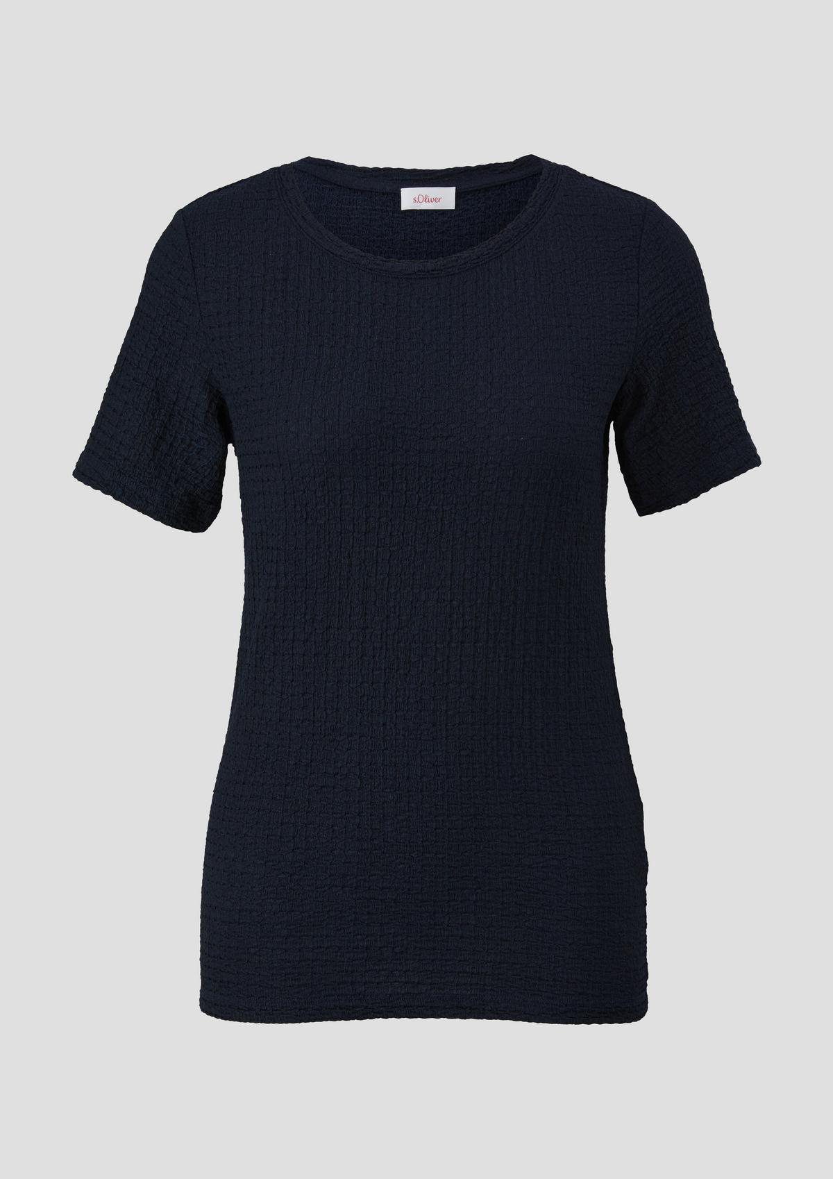s.Oliver T-shirt en jersey texturé