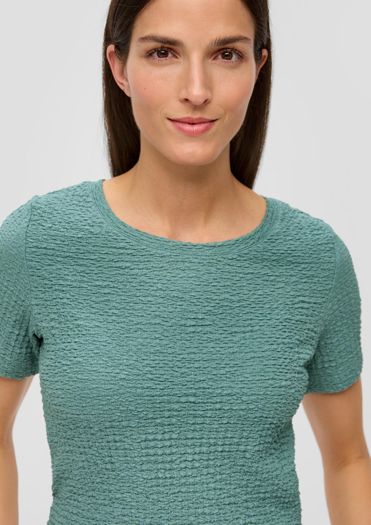 s.Oliver Textured jersey T-shirt
