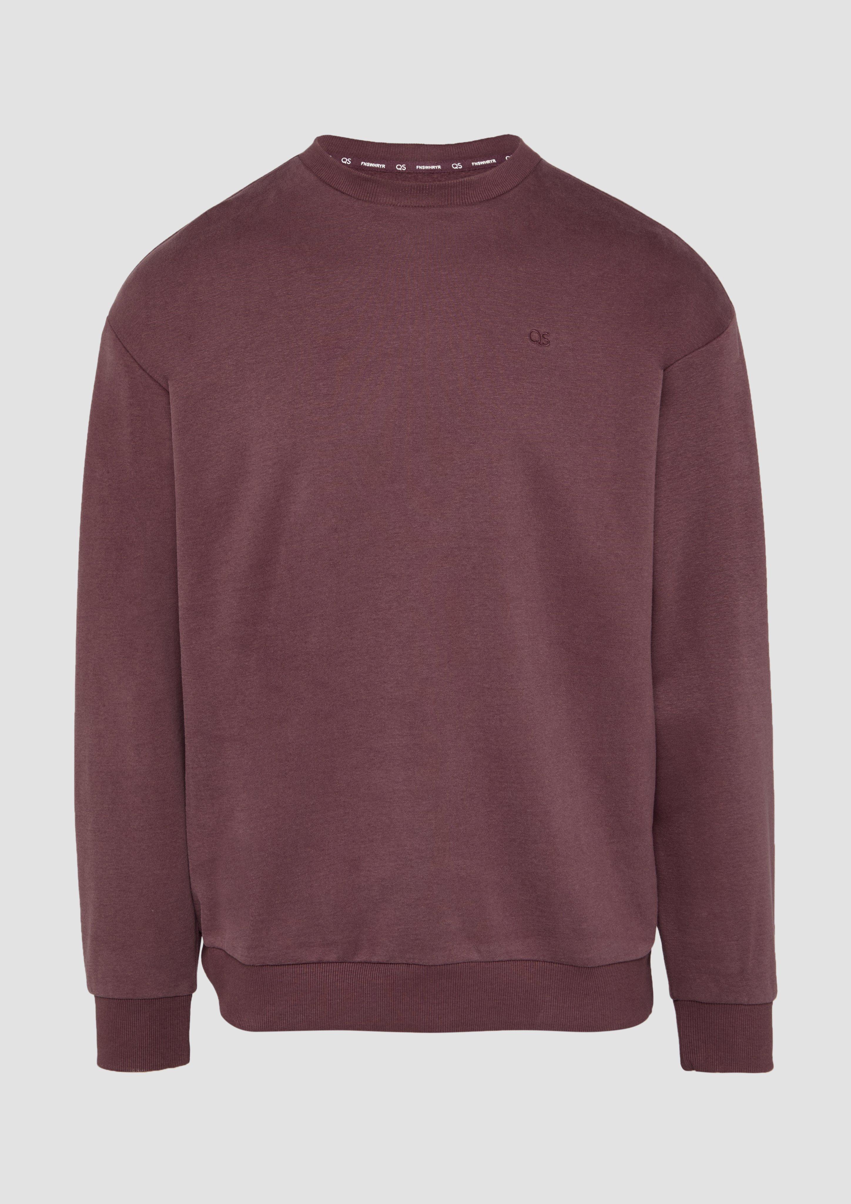 Thumbnail - QS - Sweatshirt mit Logostickerei, Herren, lila
