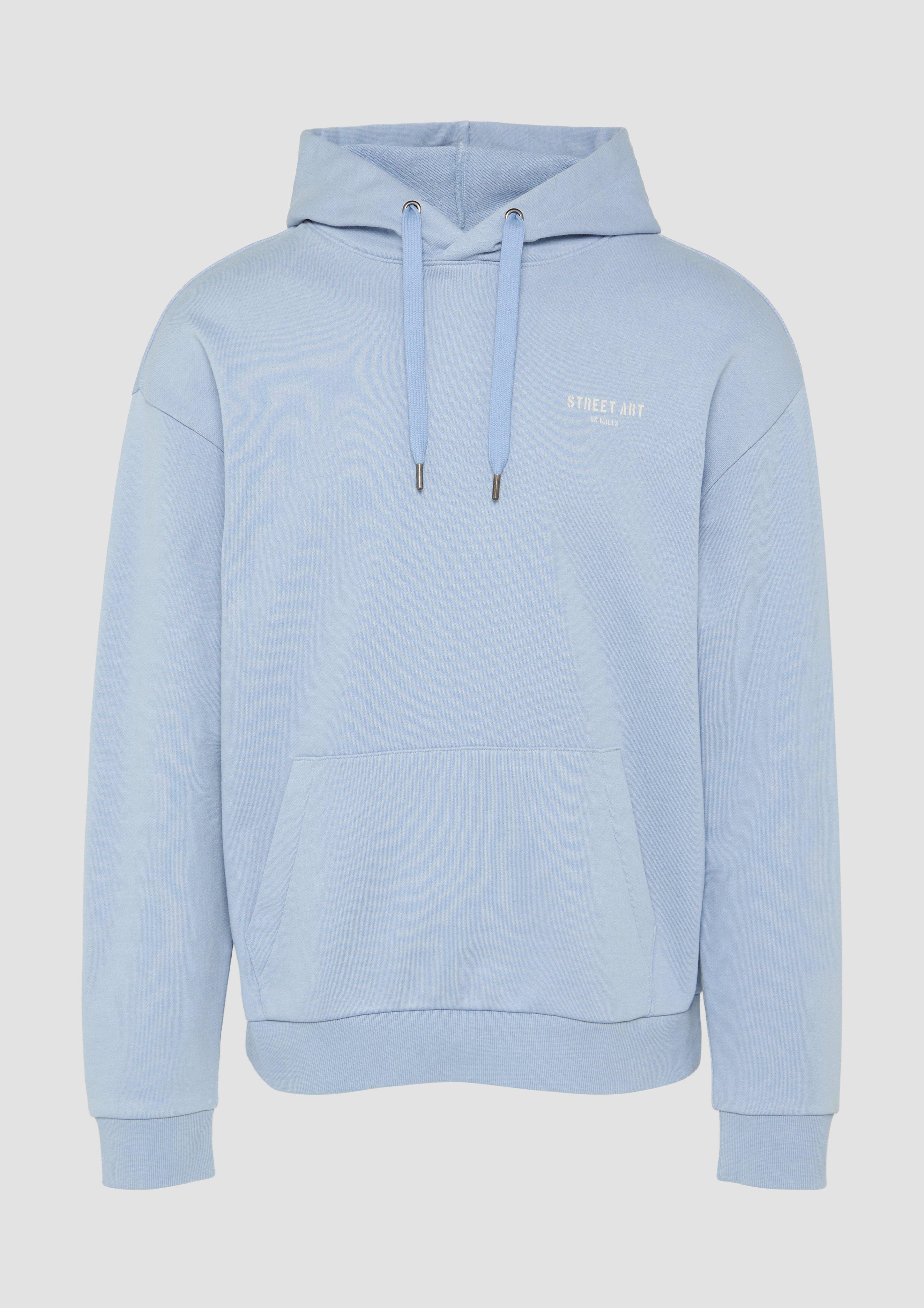 Thumbnail - QS - Hoodie mit Frontdruck, Herren, blau