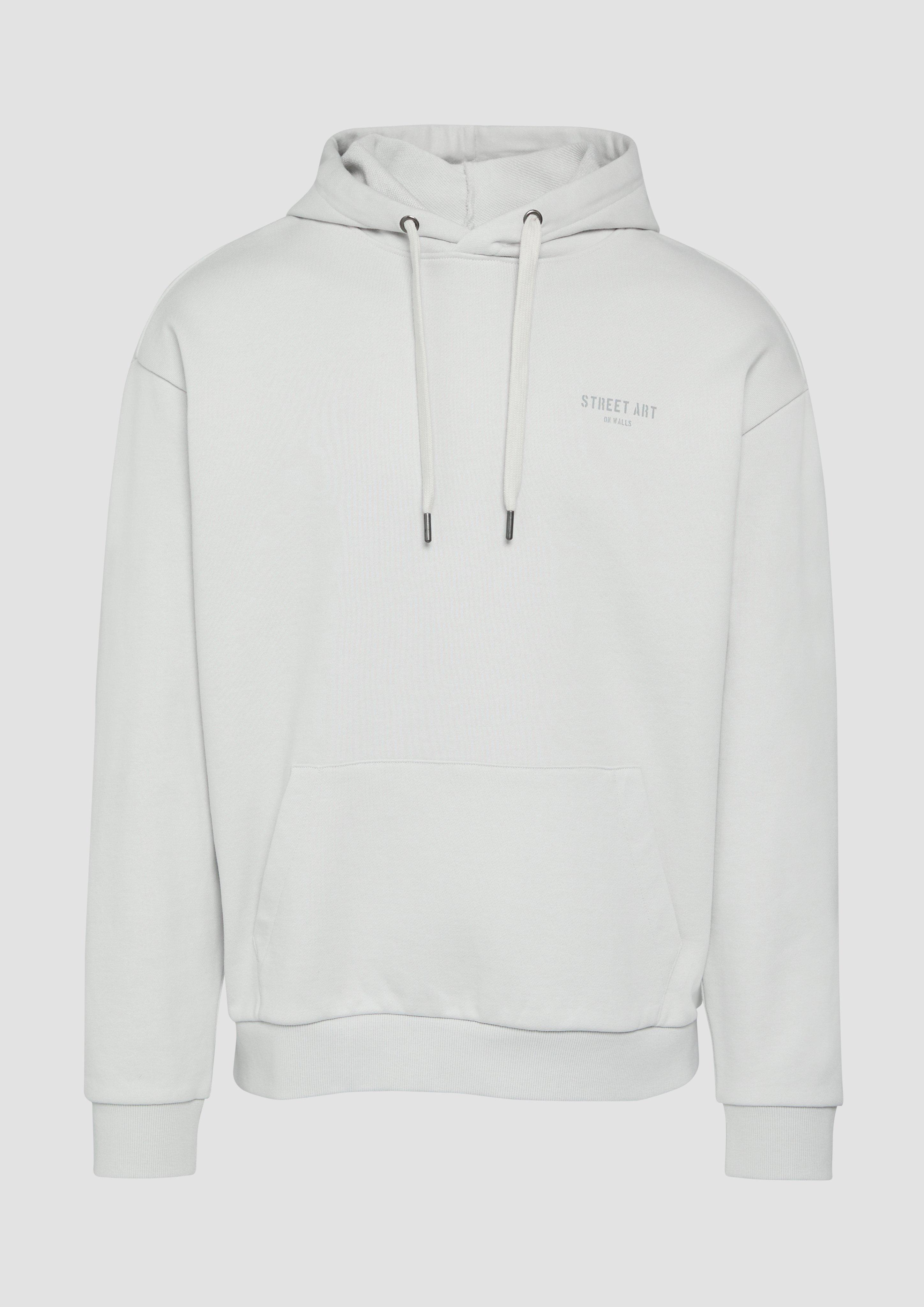 Thumbnail - QS - Hoodie mit Frontdruck, Herren, grau