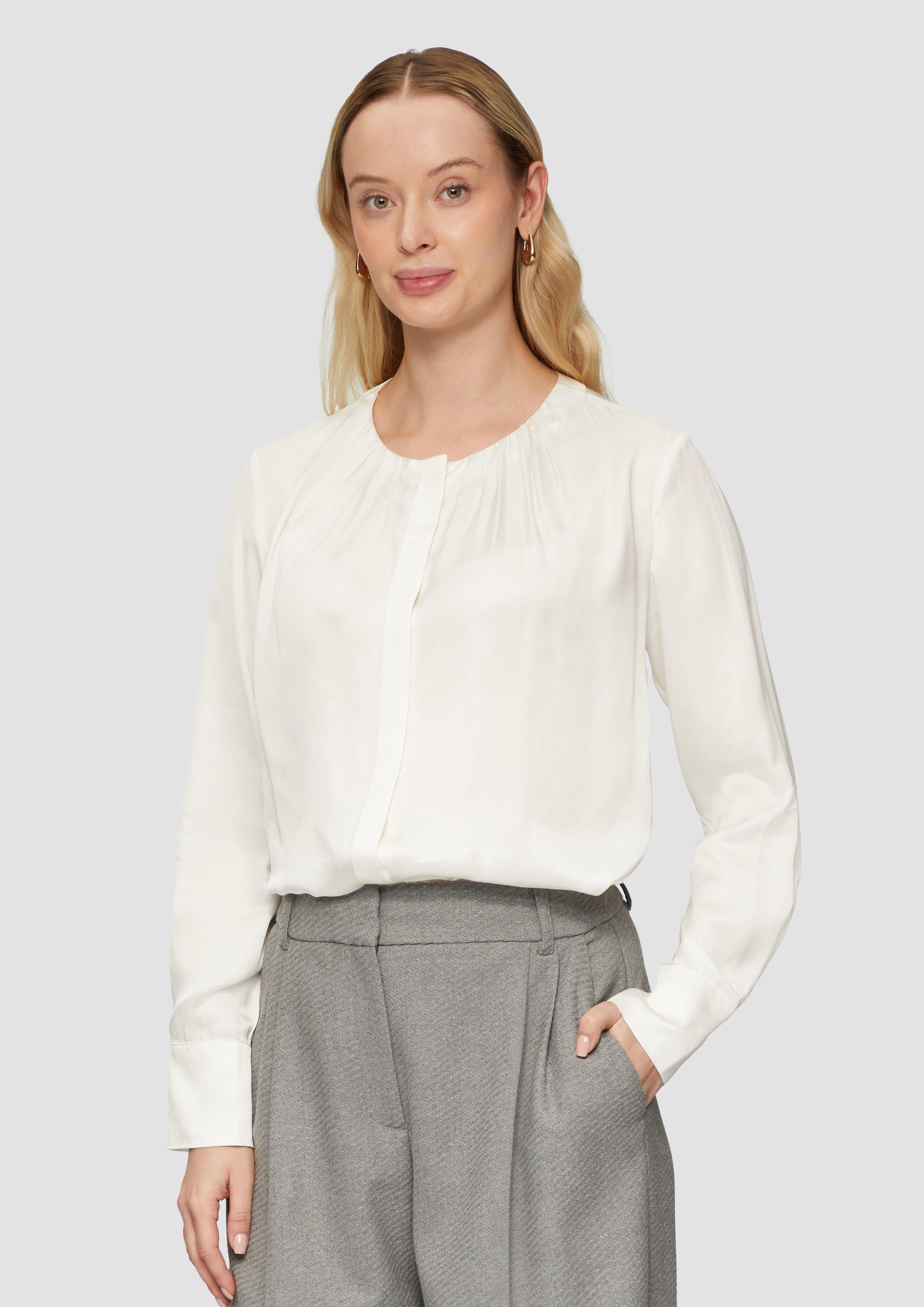 S.Oliver Elegante Bluse mit verdeckter Knopfleiste