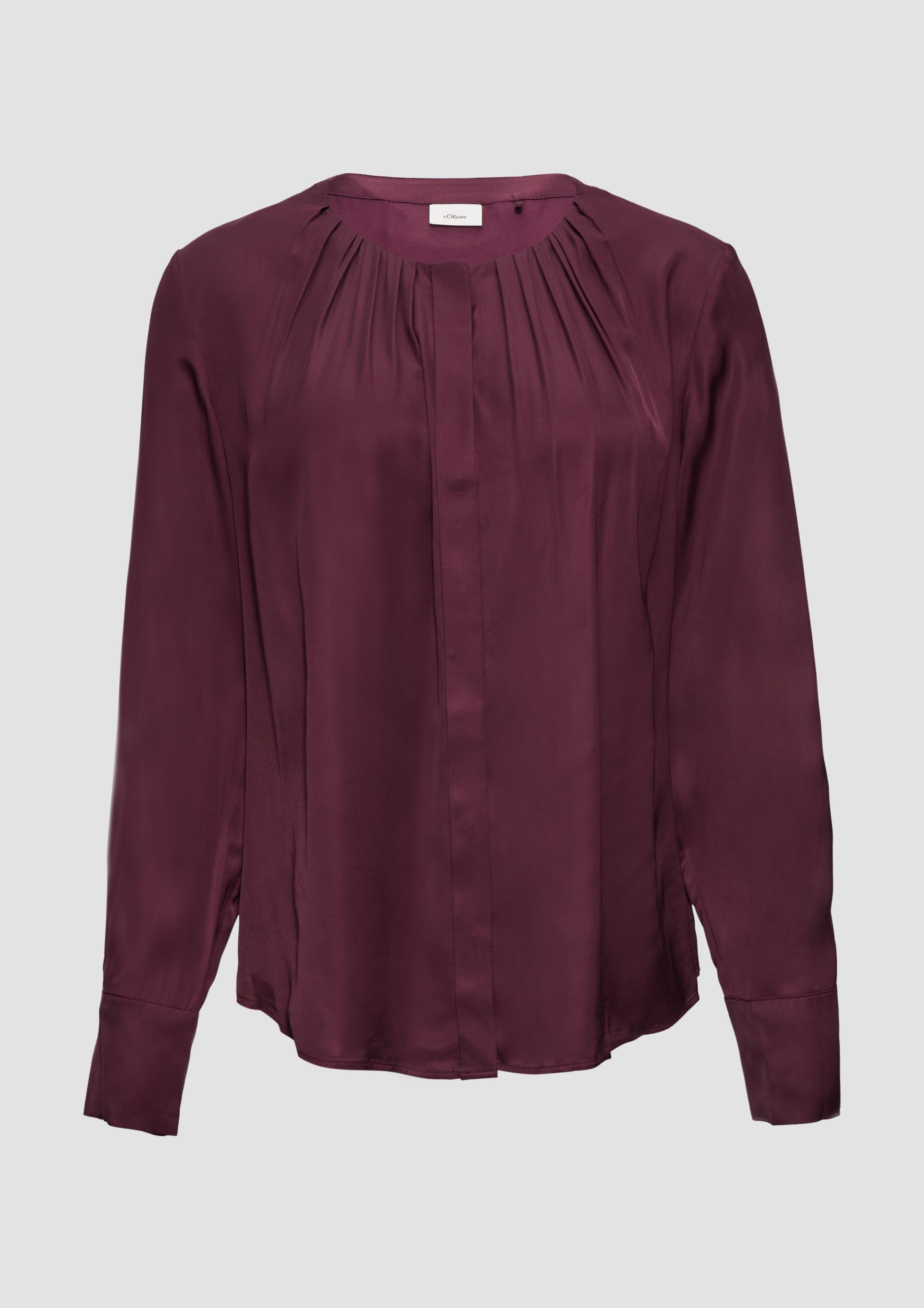 s.Oliver - Elegante Bluse mit verdeckter Knopfleiste, Damen, Rosa