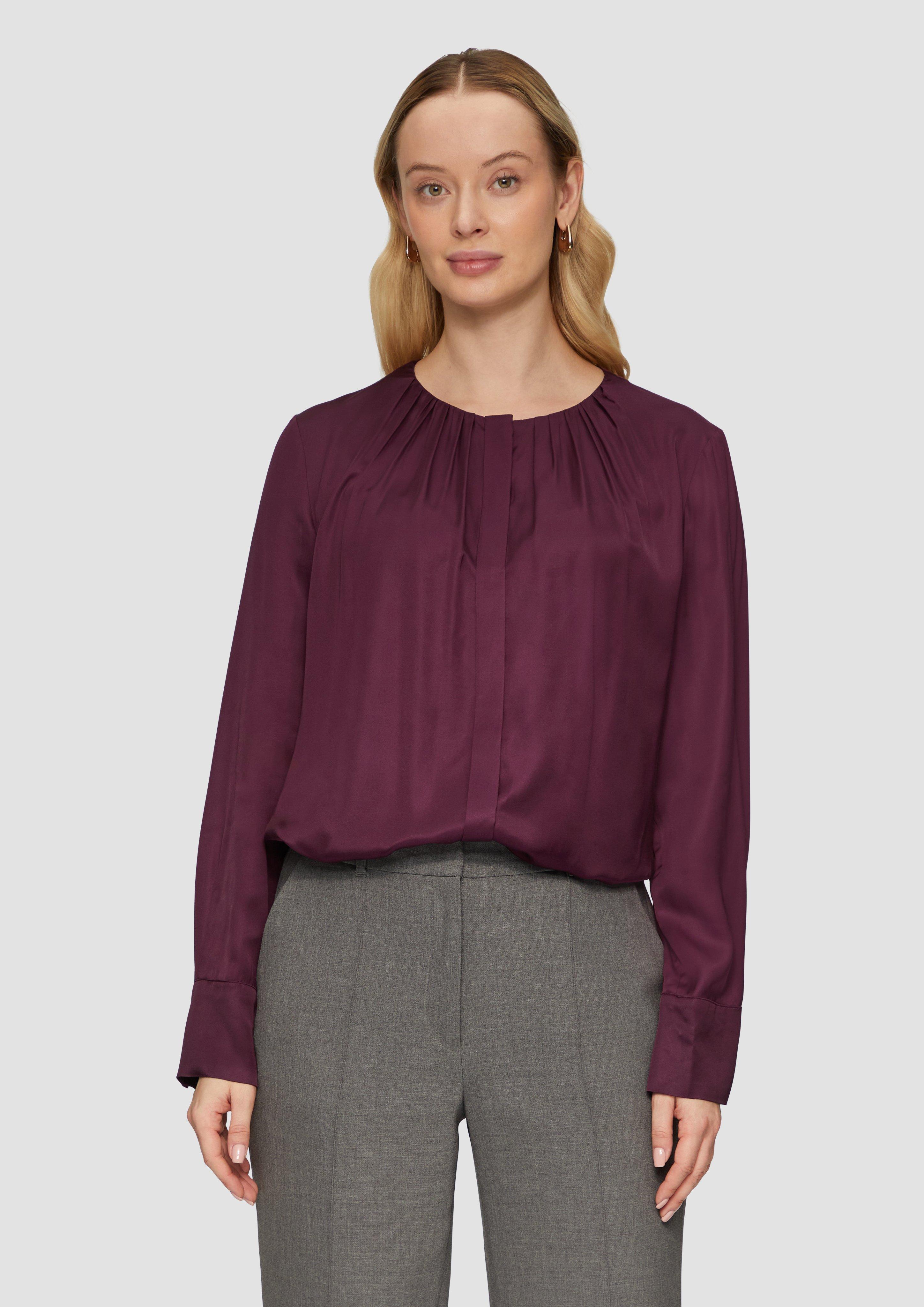 S.Oliver Elegante Bluse mit verdeckter Knopfleiste