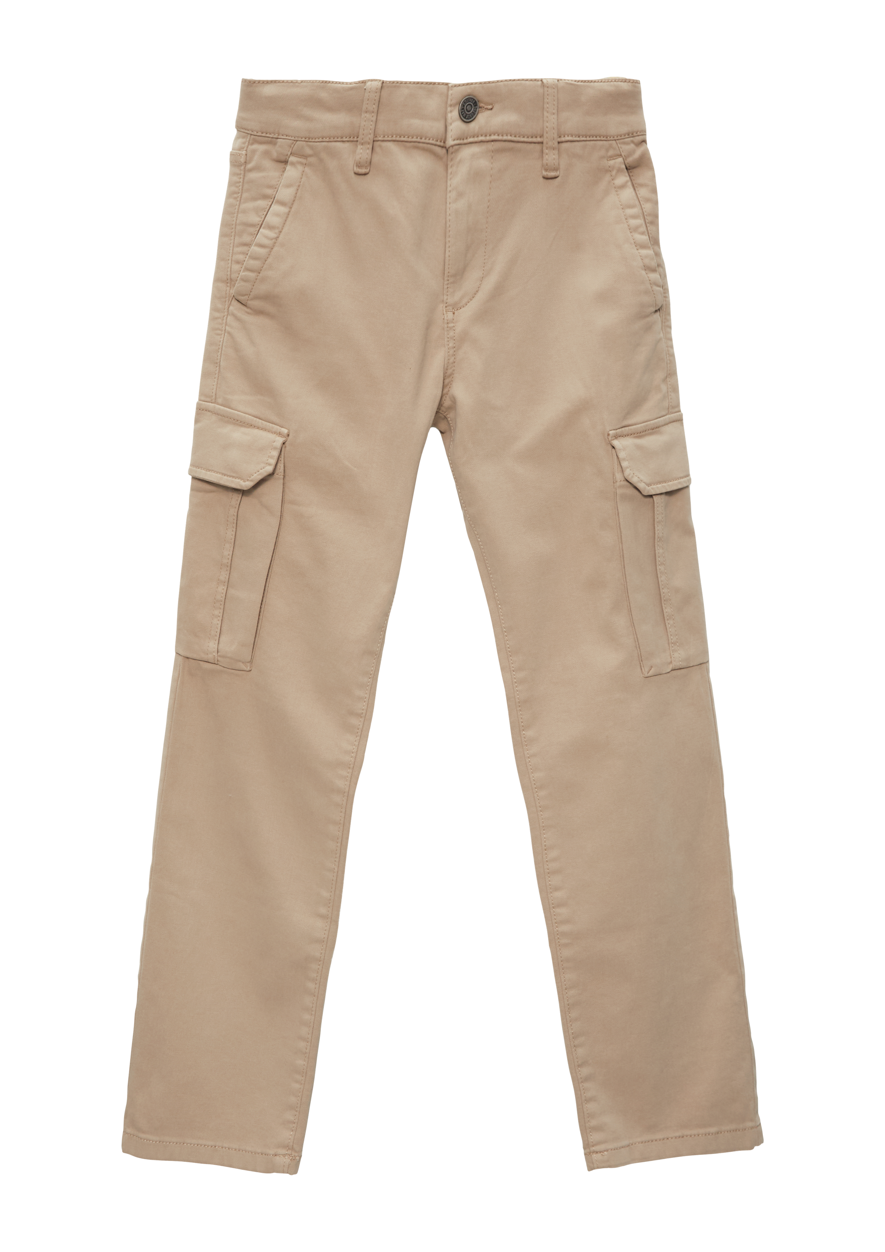 s.Oliver - Hose Pete / Regular Fit / Medium Rise / Straight Leg / Cargotaschen, Jungen, braun