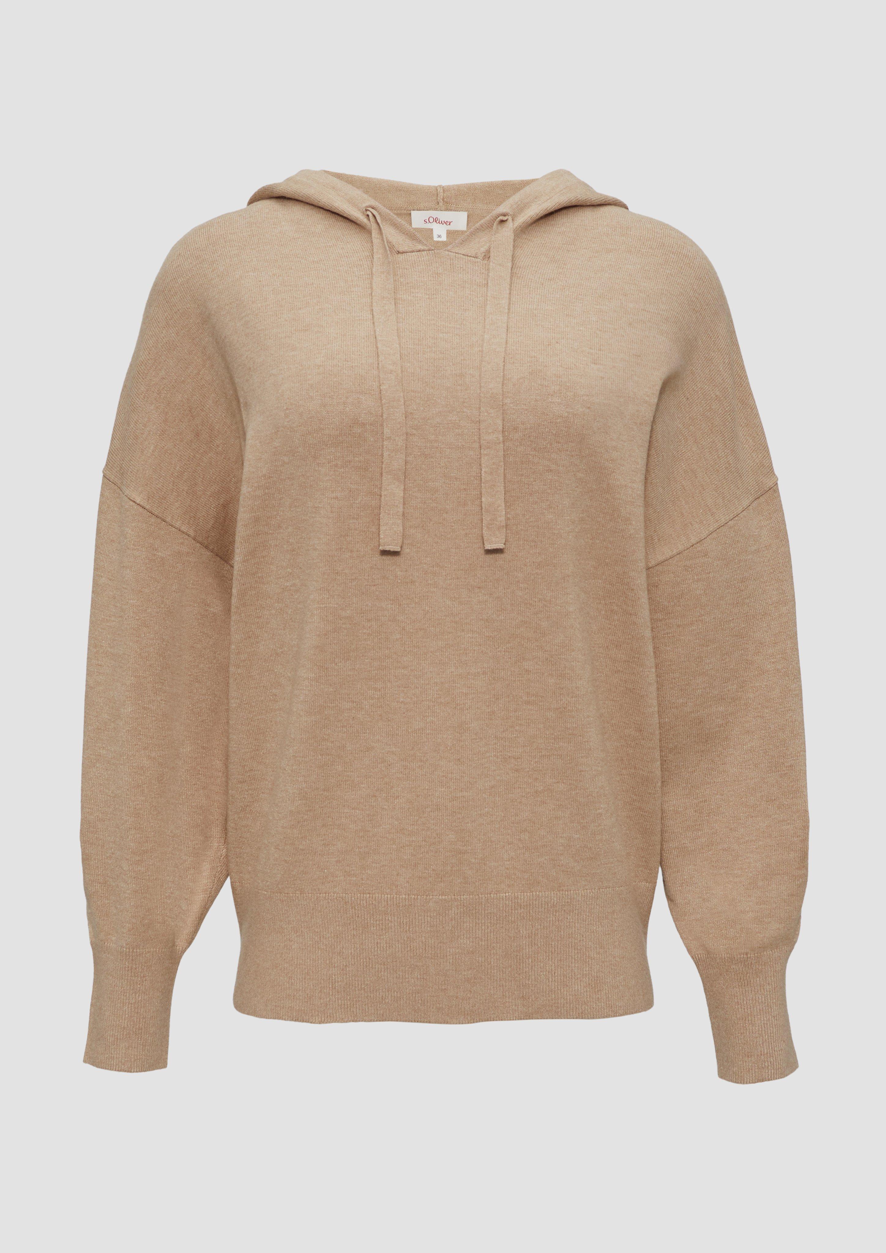 Thumbnail - s.Oliver - Oversized Strickpullover aus Viskosemix, Damen, braun