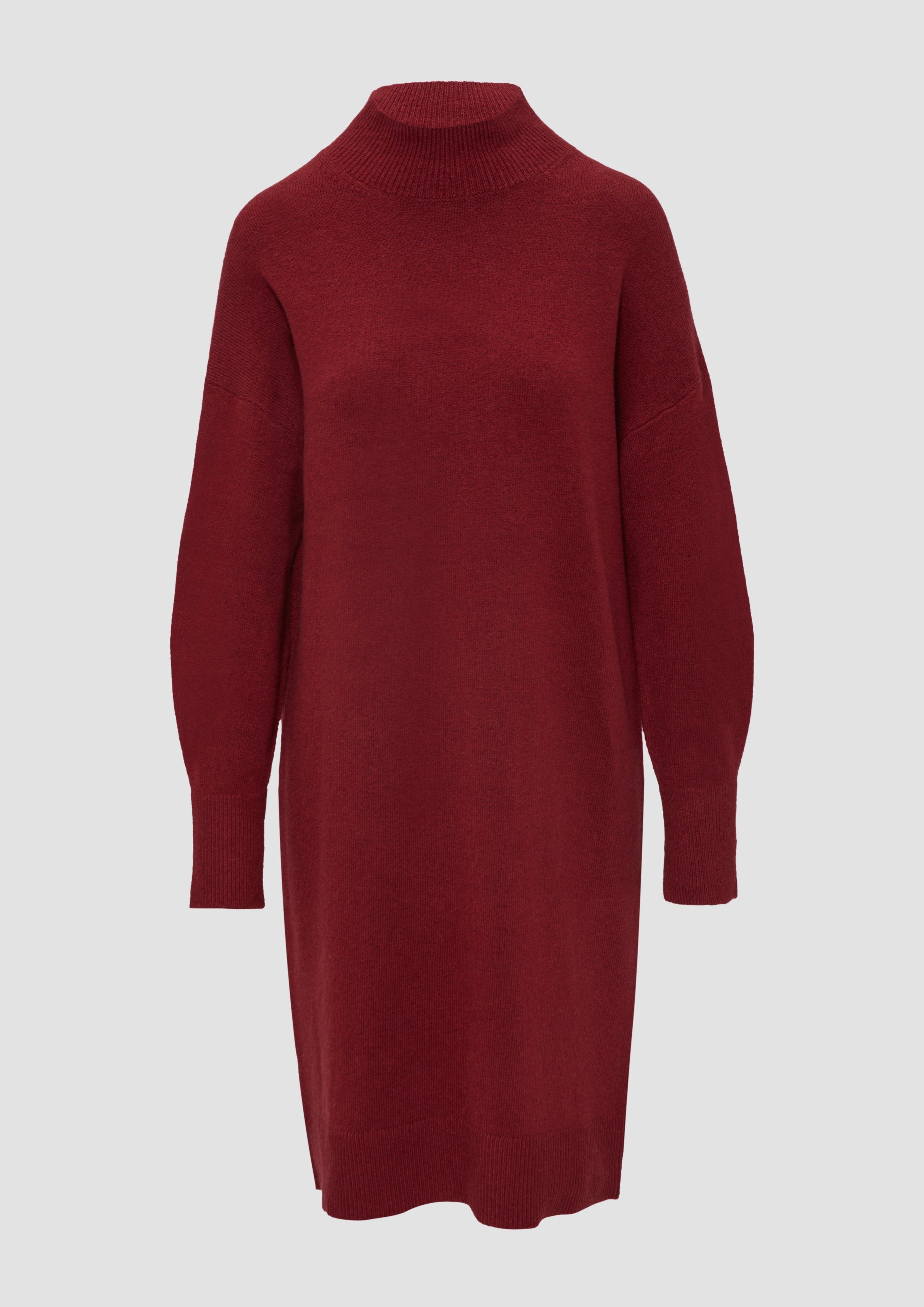 s.Oliver - Weiches Strick-Kleid mit Stehkragen, Damen, rot