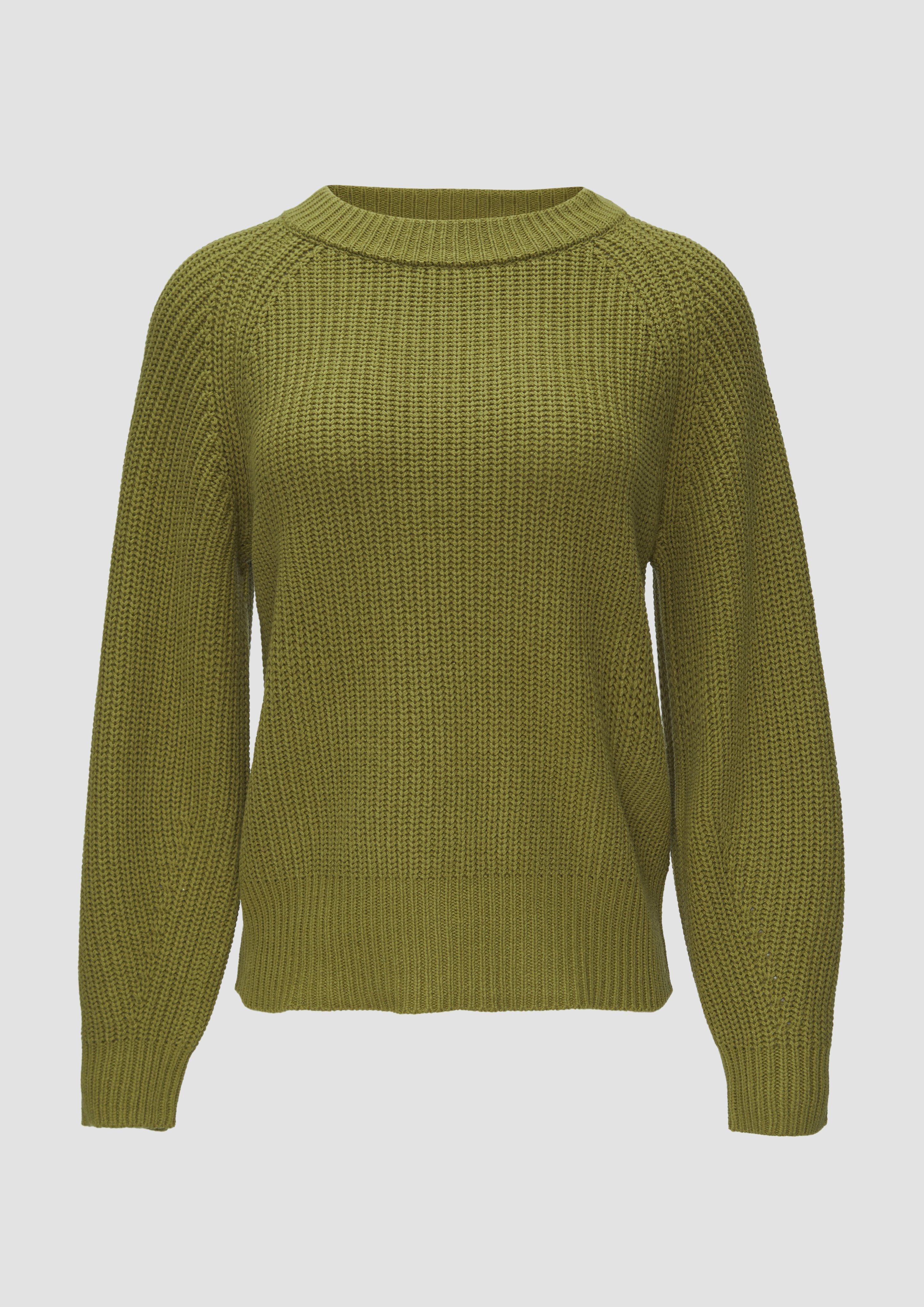 Thumbnail - s.Oliver - Strickpullover mit Raglanärmeln, Damen, Grün