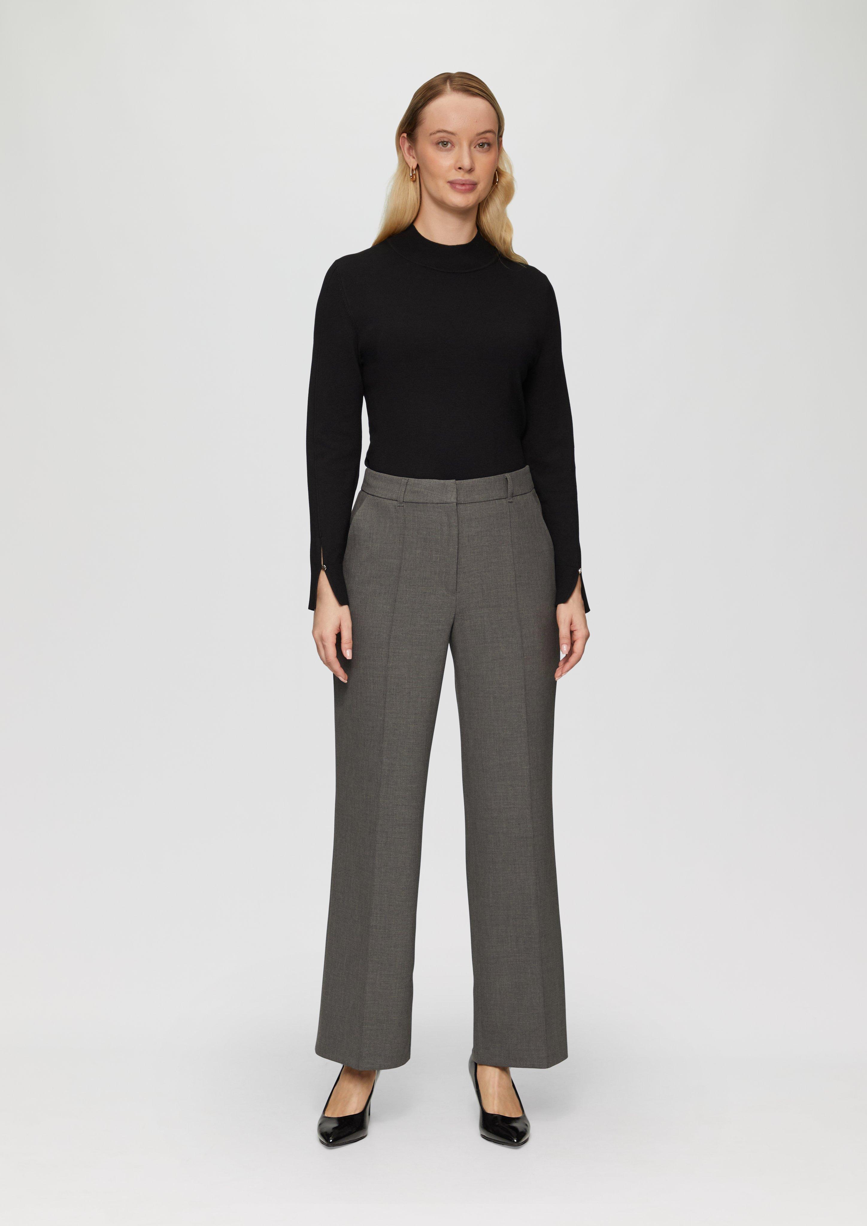 S.Oliver Wide-Leg-Hose aus Viskosemix