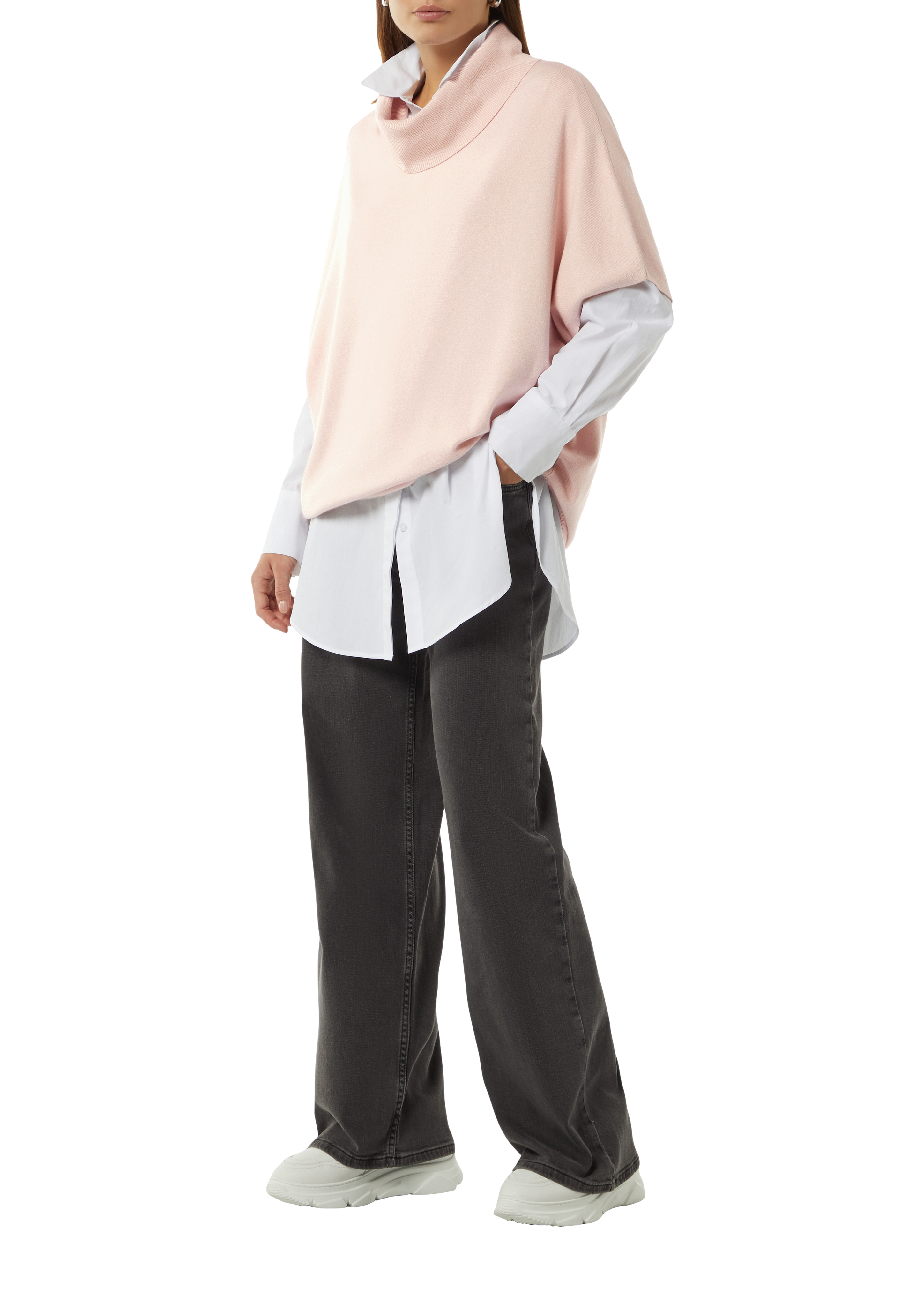 POLeR - ポーラー ペンドルトン JACQUARD PONCHO フード ピンク グレー ☆完売 ポーラーキャンピングスタッフ × ペンドルトン POLER