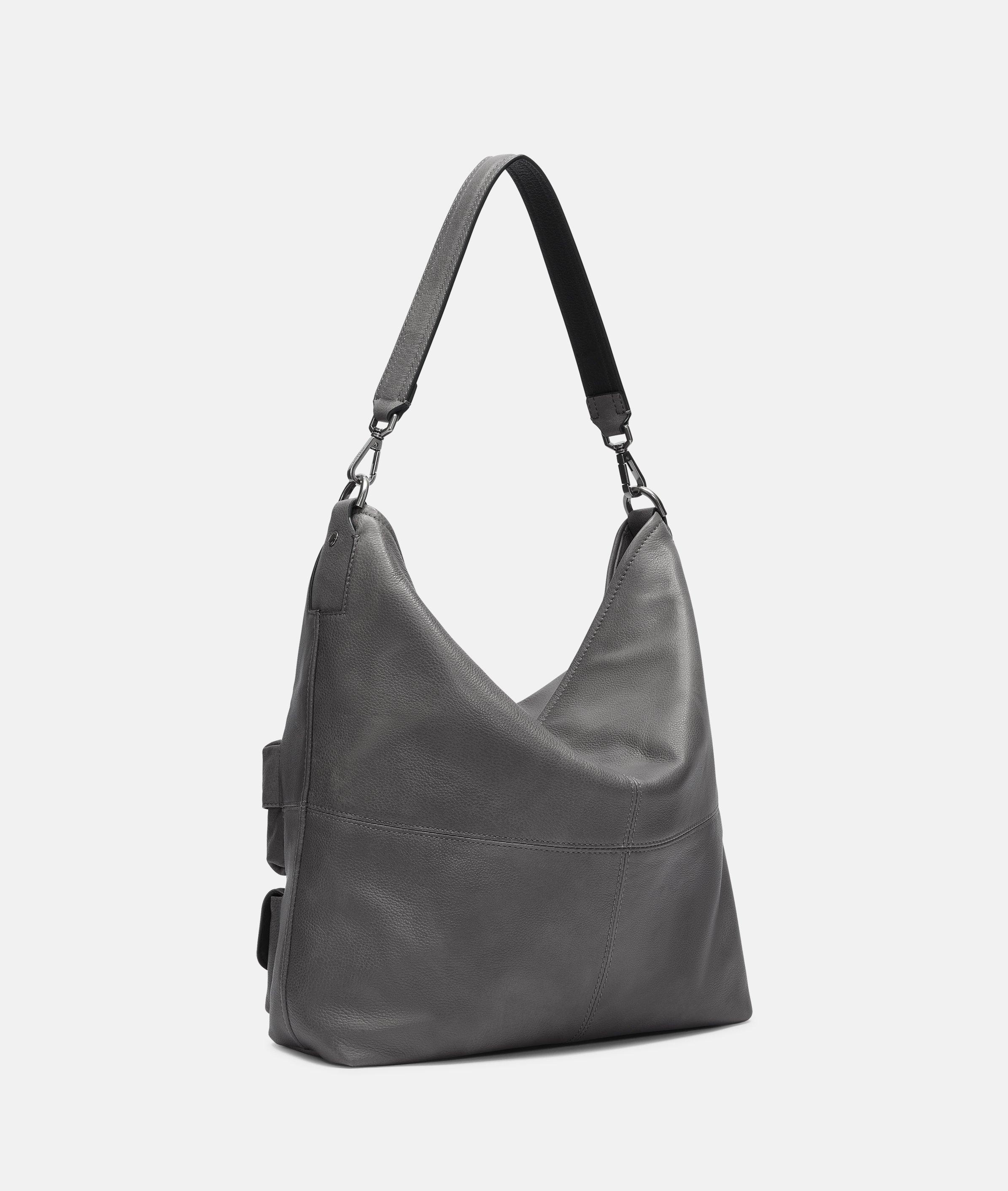Thumbnail - Liebeskind Berlin - Geräumige Handtasche aus weichem Leder -  grau