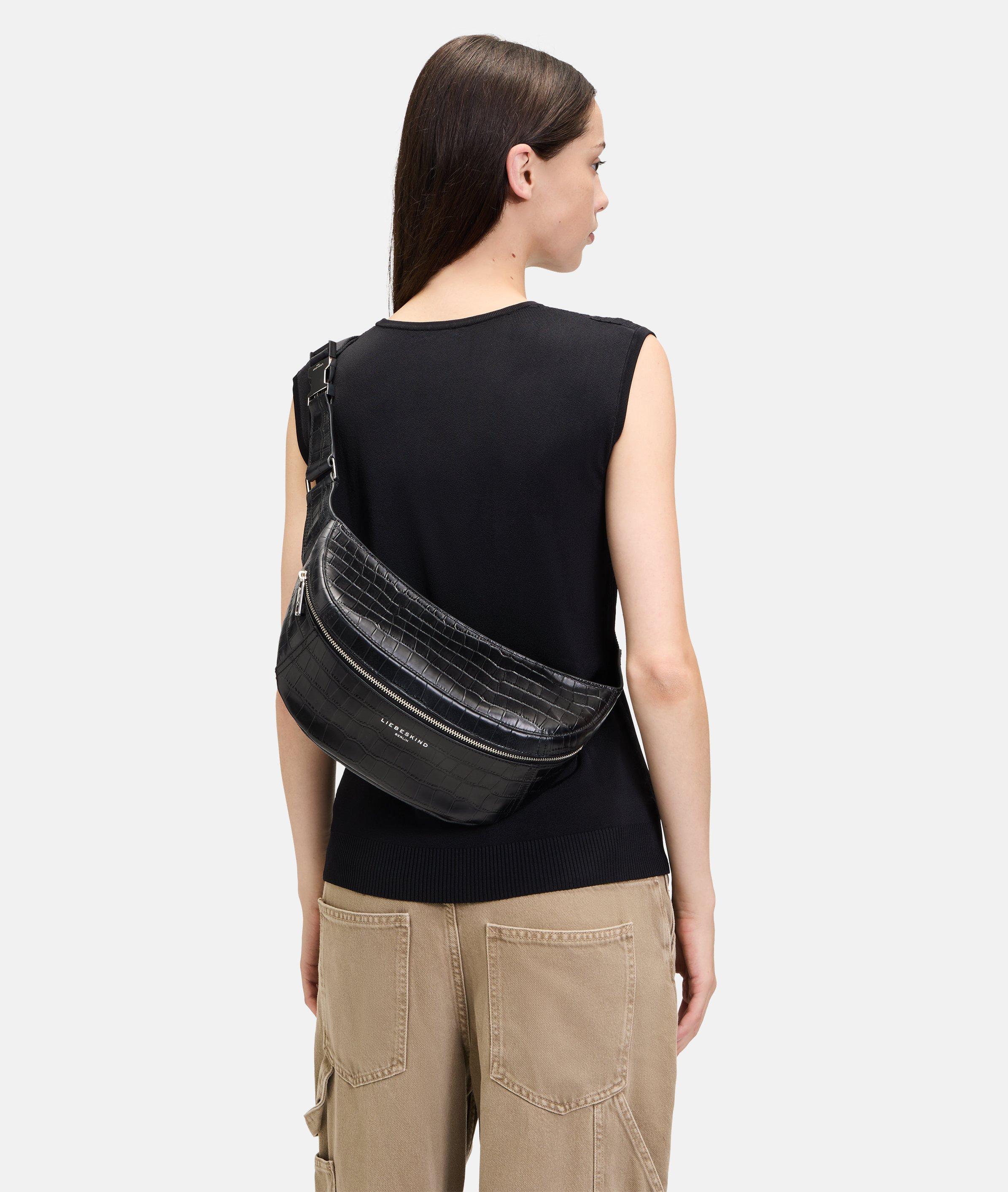 Croco Chudy Belt Bag - black | LIEBESKIND BERLIN Croco Chudy Belt Bag - black | LIEBESKIND BERLIN