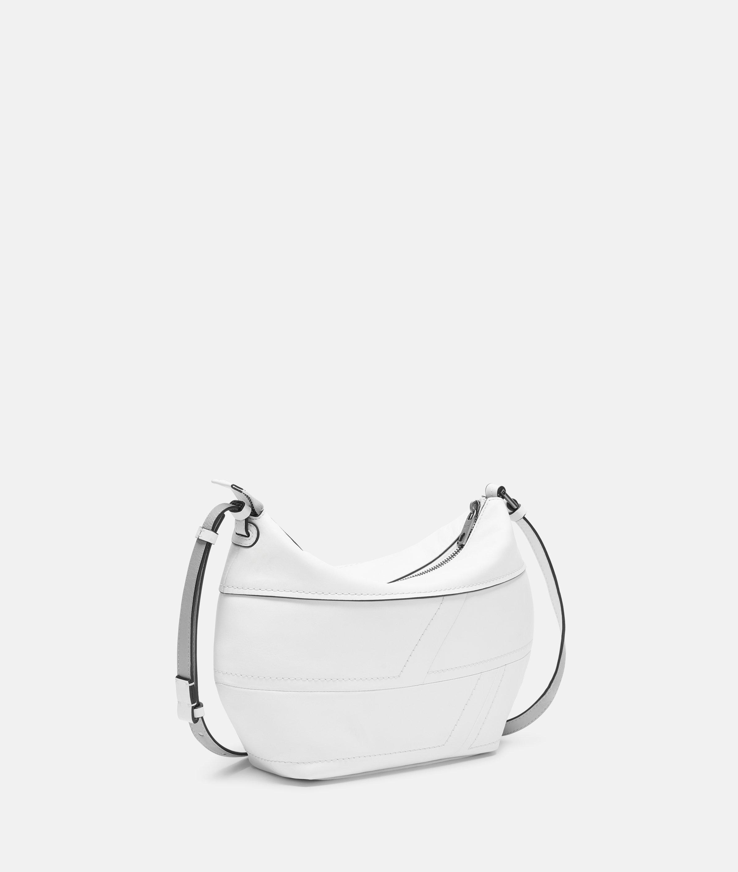 Thumbnail - Liebeskind Berlin - Handliche Hobo-Bag aus Nappaleder -  weiß