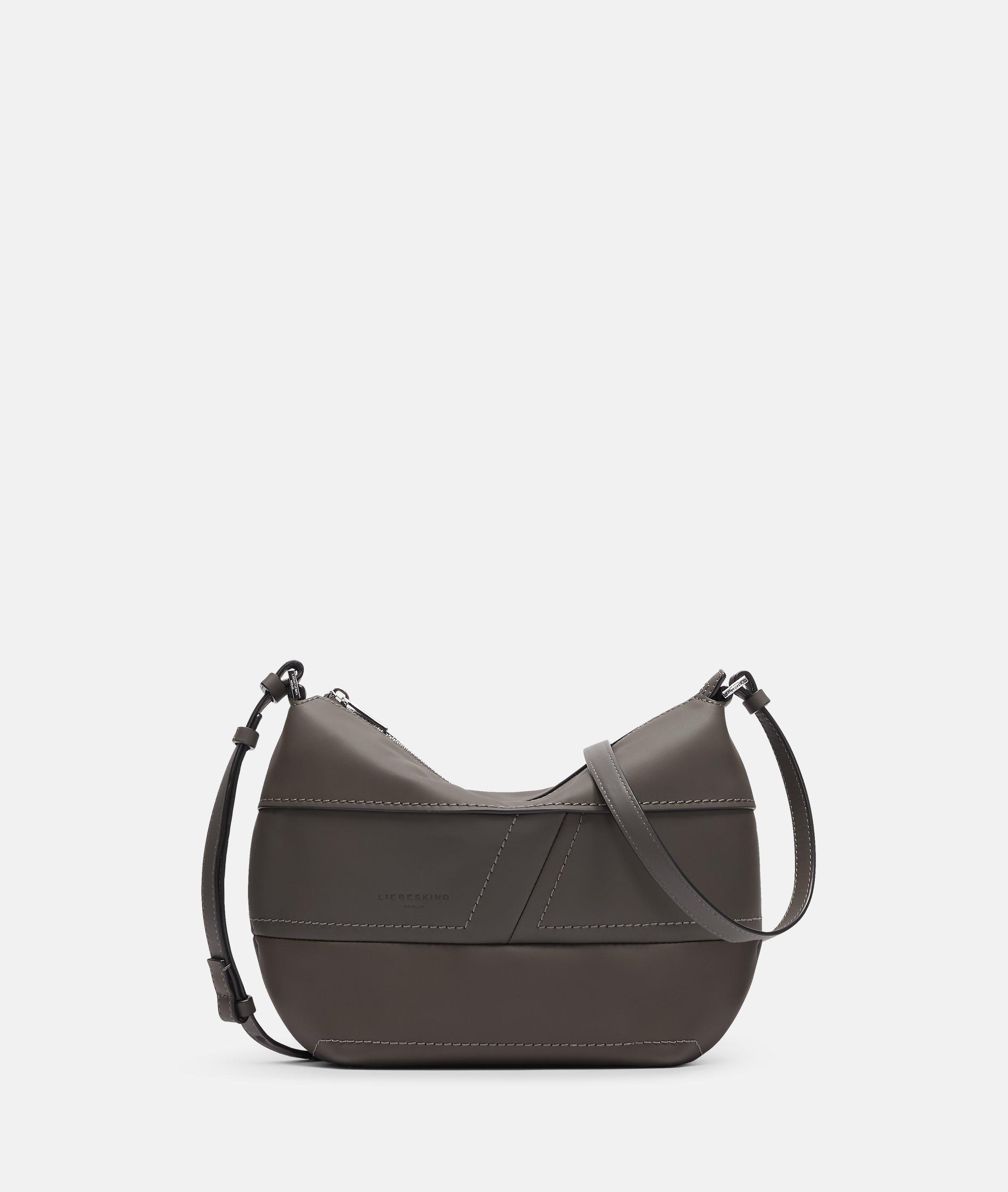 Thumbnail - Liebeskind Berlin - Handliche Hobo-Bag aus Nappaleder -  grau