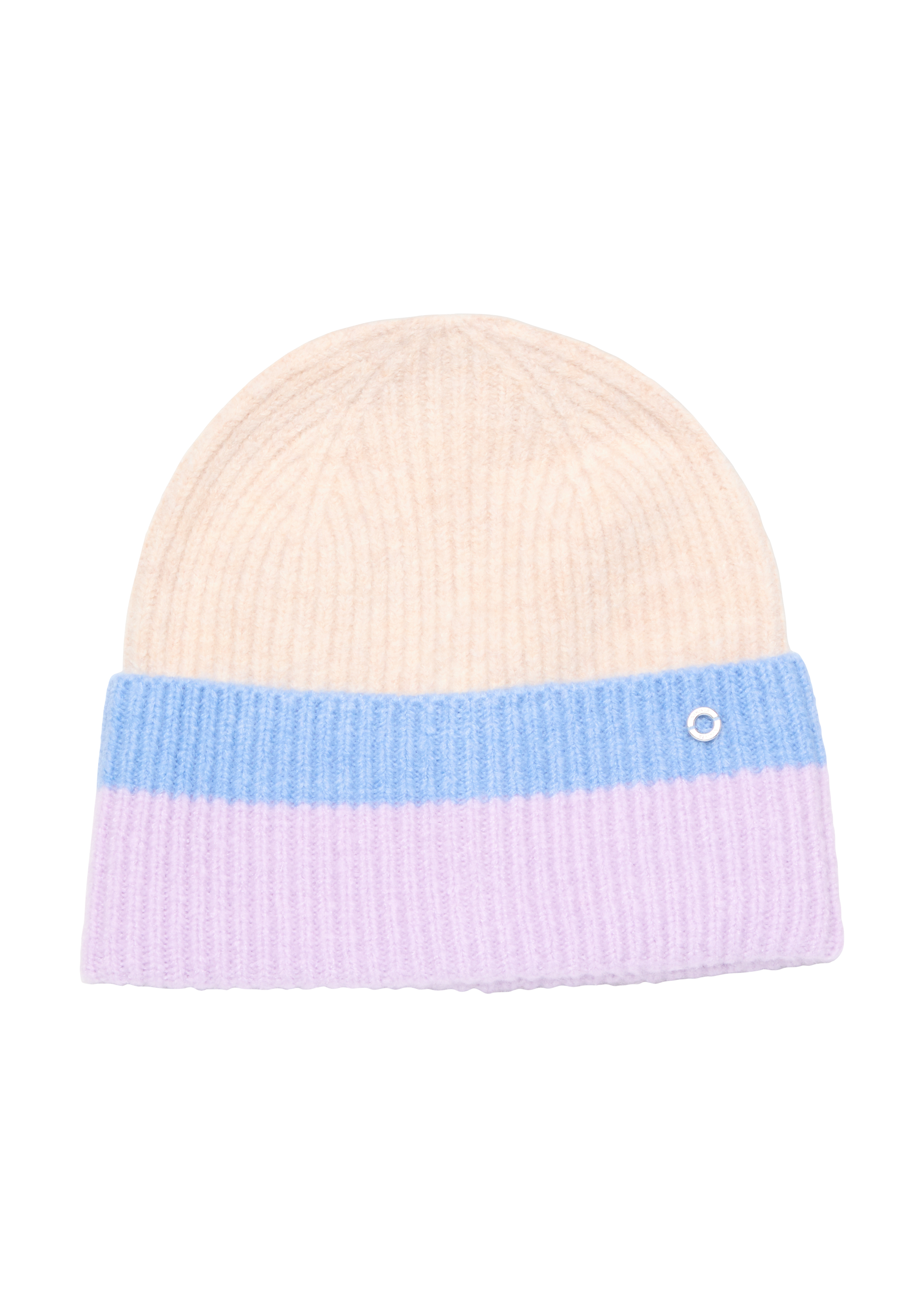 s.Oliver - Strickbeanie mit Streifen, Damen, lila