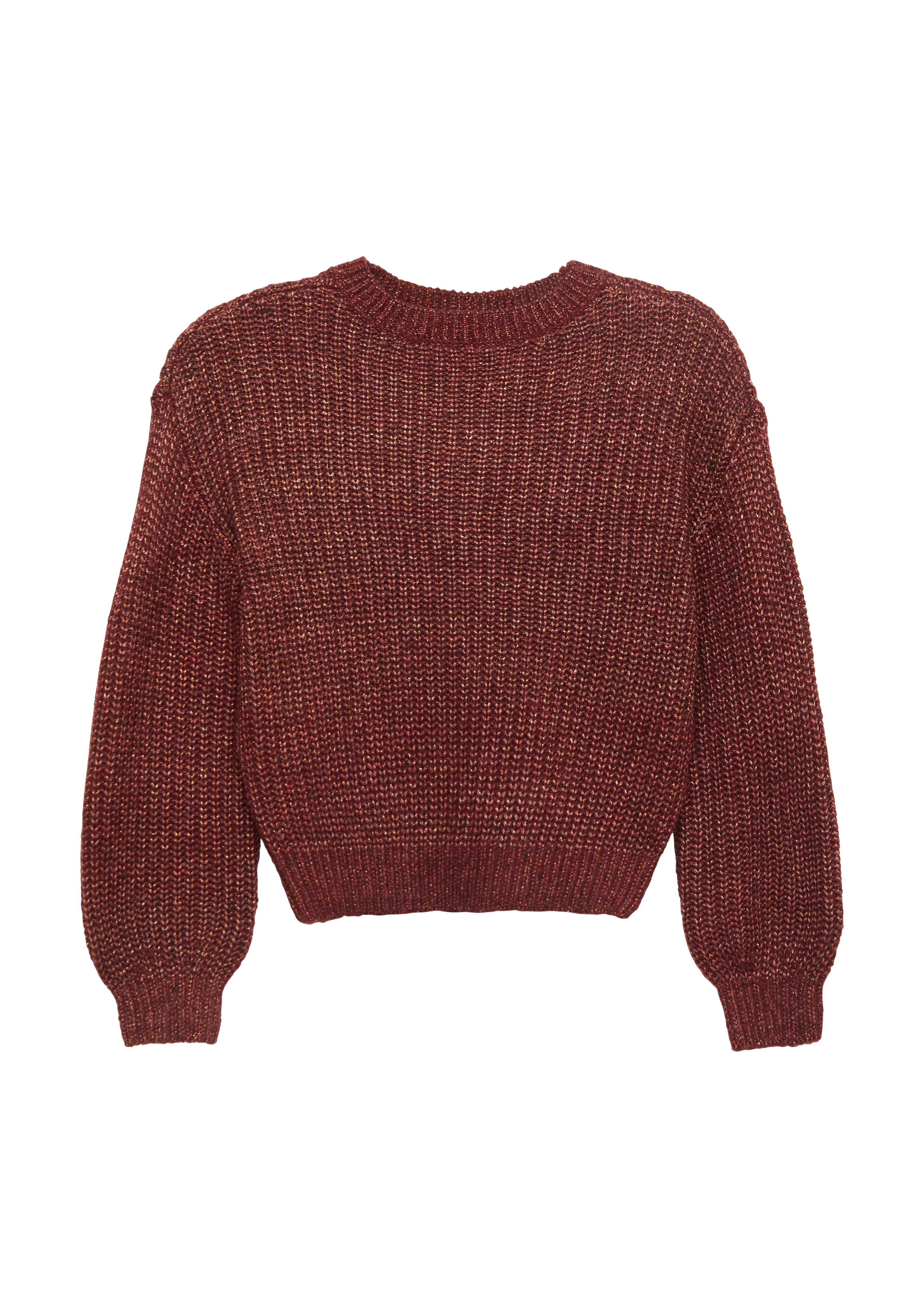 s.Oliver - Oversized Strickpullover mit Glitzergarn, Mädchen, Rosa