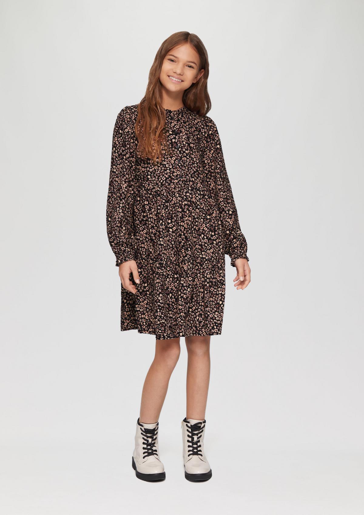 Short A-line dress - black | s.Oliver