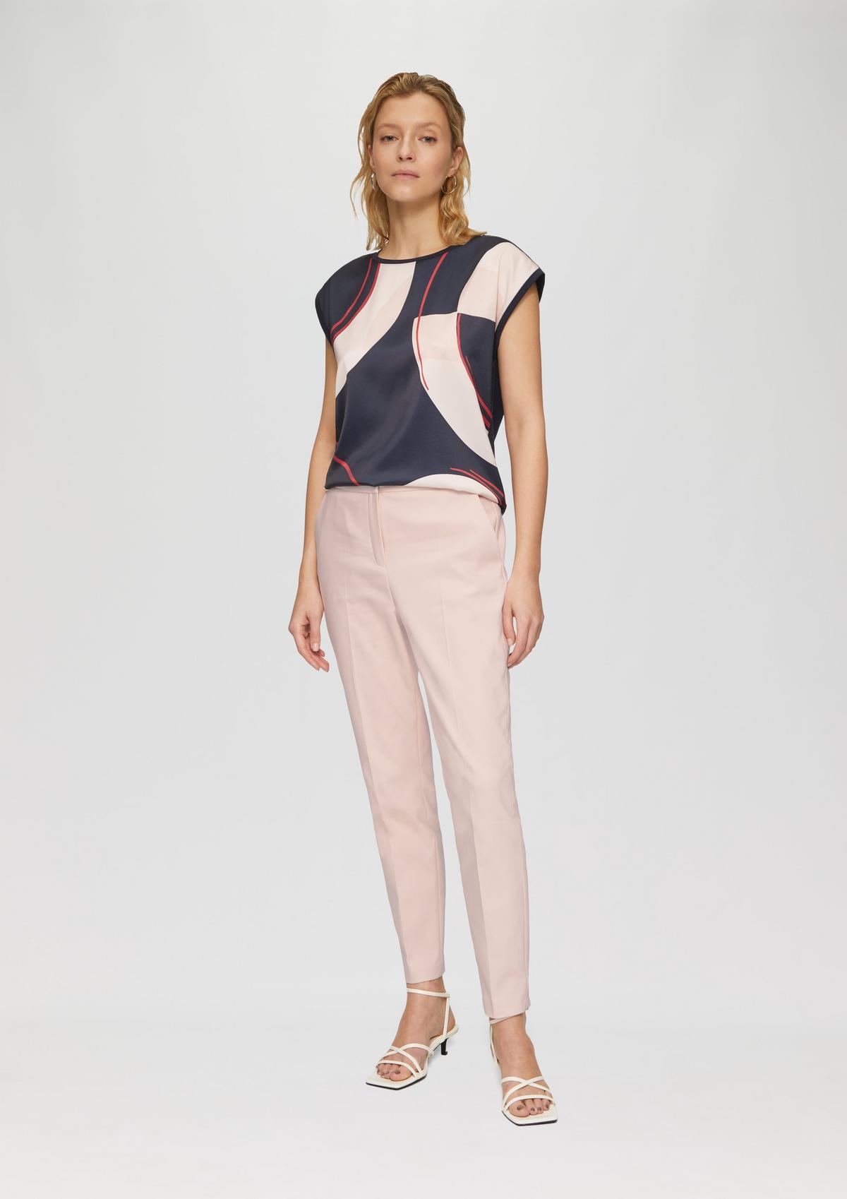 Cigarette Trousers Ivory Silverstone Silk Linen