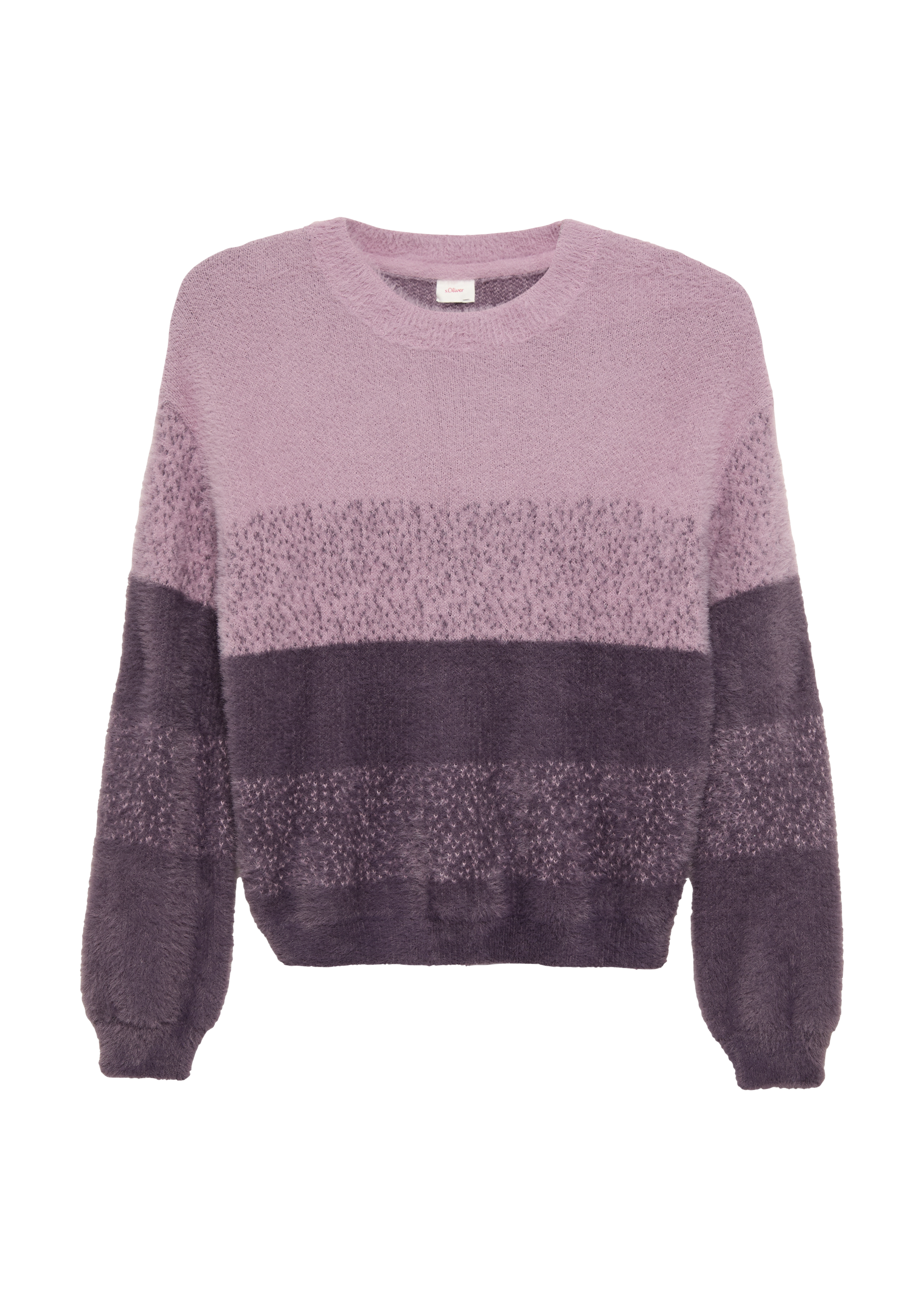 s.Oliver - Strickpullover aus Effektgarn, Mädchen, Rosa