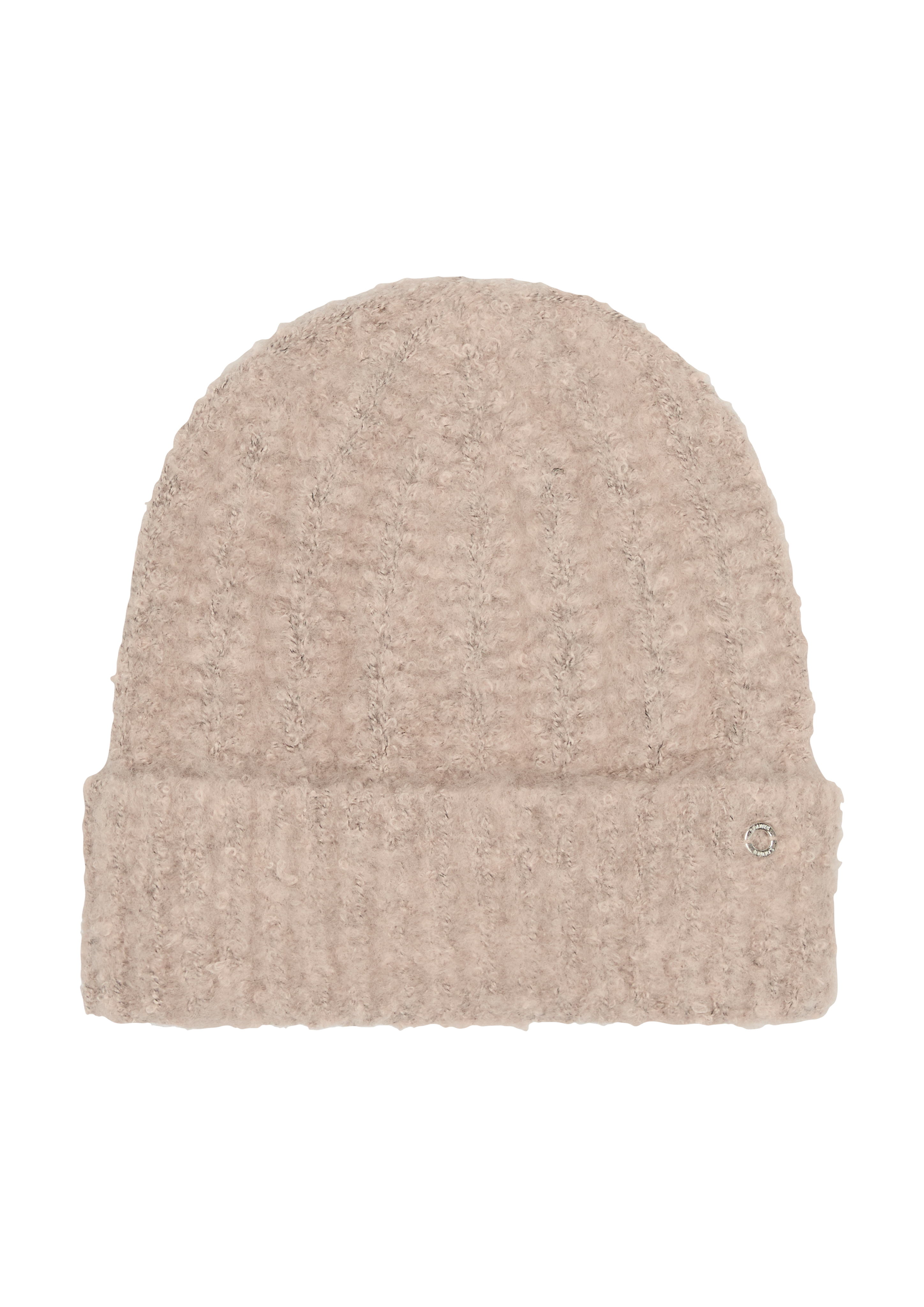 s.Oliver - Weiche Beanie mit Strickmuster, Damen, braun