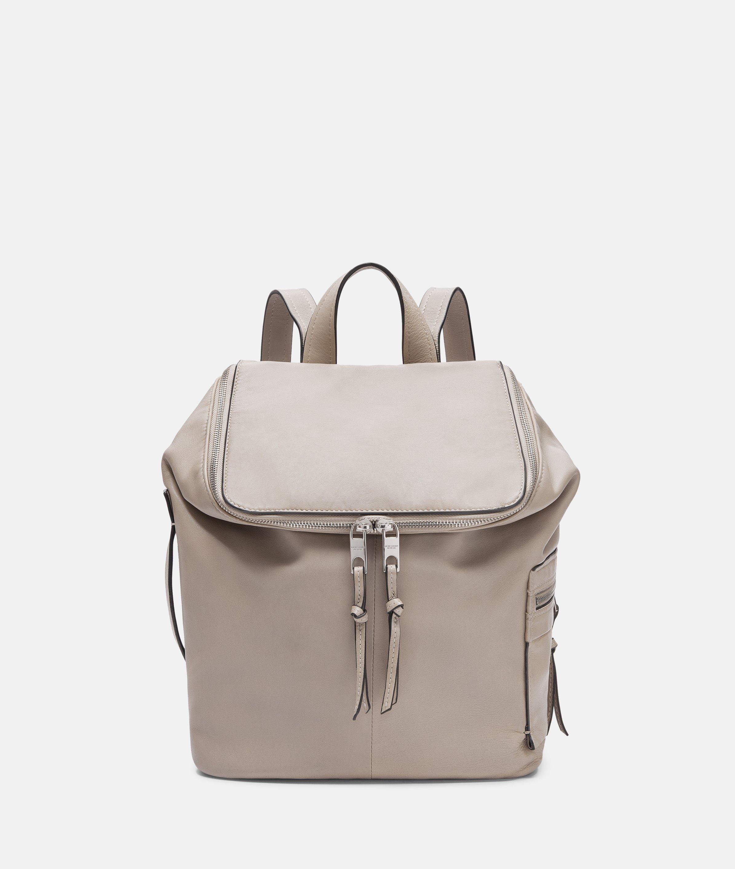 Liebeskind Berlin - Rucksack aus feinem Leder -  Beige