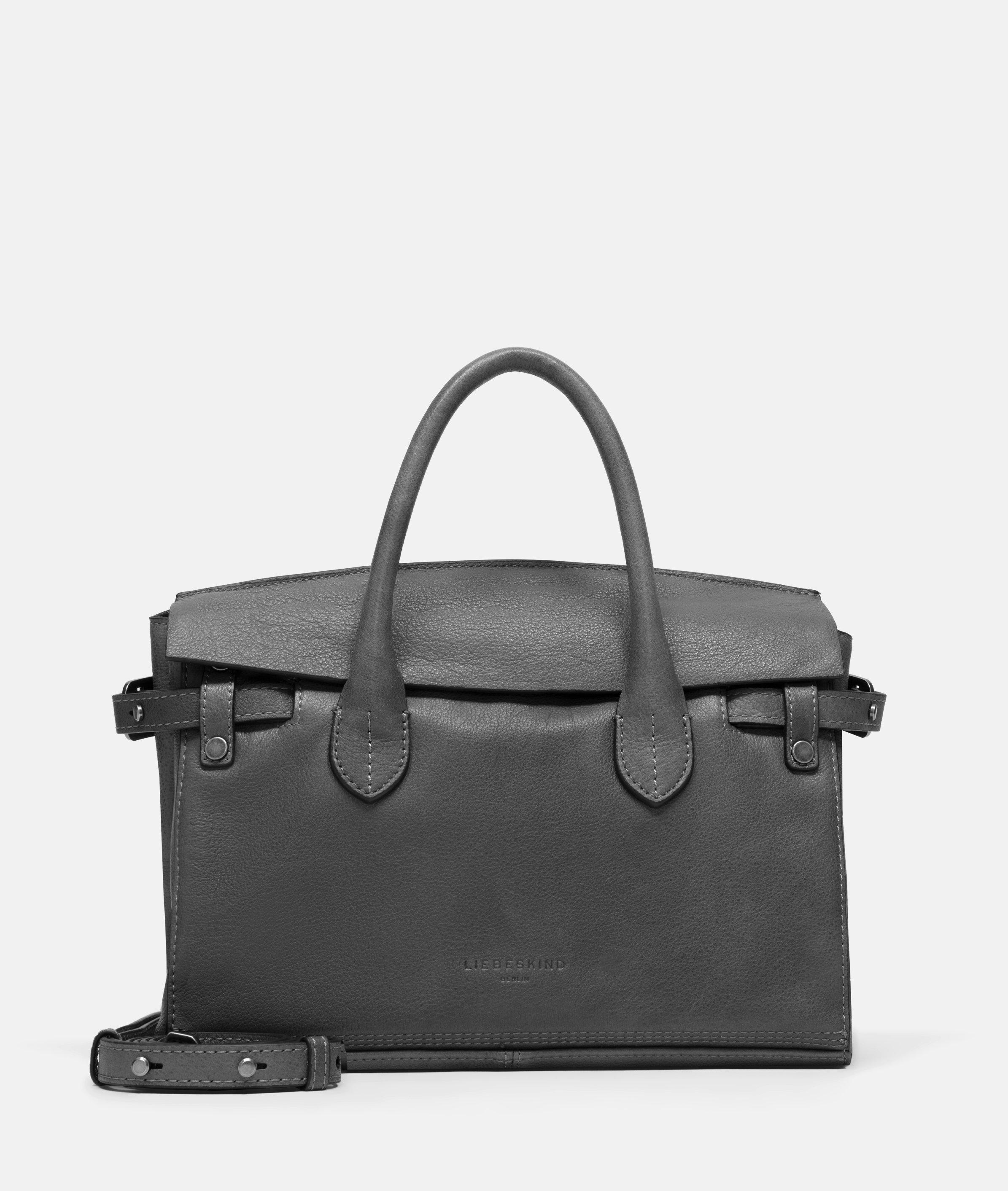 Thumbnail - Liebeskind Berlin - Geräumige Handtasche aus weichem Yak-Leder -  grau