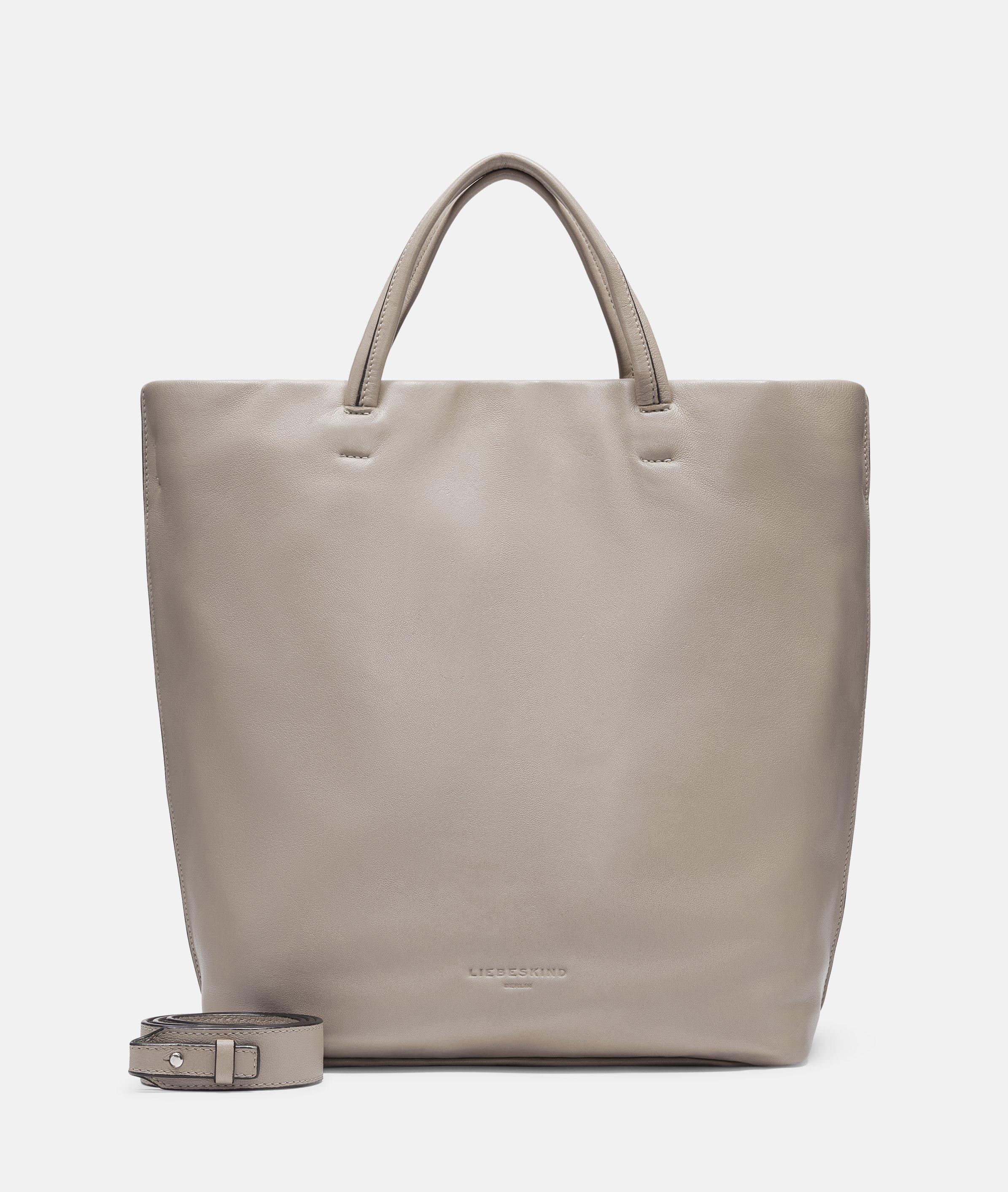 Liebeskind Berlin - Geräumiger Shopper aus weichem Schafsleder -  Beige